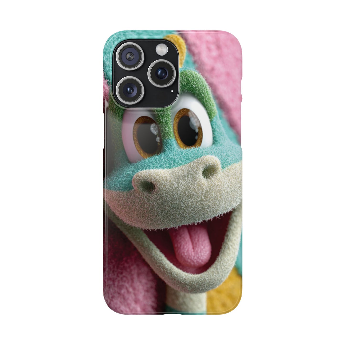 Fun Dino Snap Case for Kids | Cute Phone Cover | Colorful Mobile Accessory | Birthday Gift | Child's Tech Style