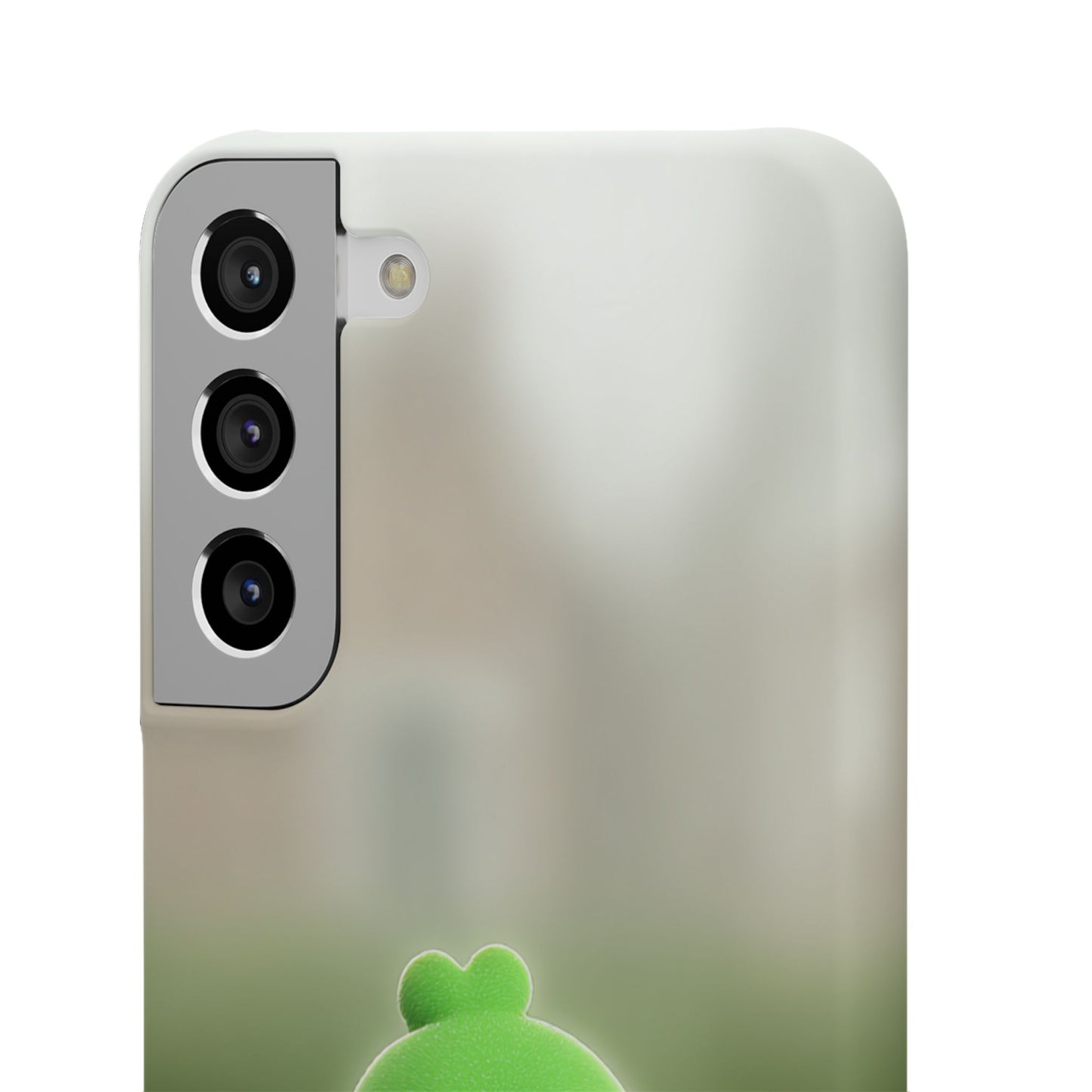 Cute Green Creature Phone Case, Snap Cases, Green Monster Phone Cover, Fun Phone Accessory, Playful Gift for Kids