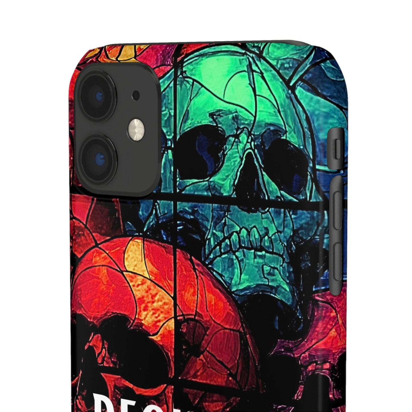 Halloween Custom Requiem Skull Snap Case Phone Cover for iPhone and Samsung