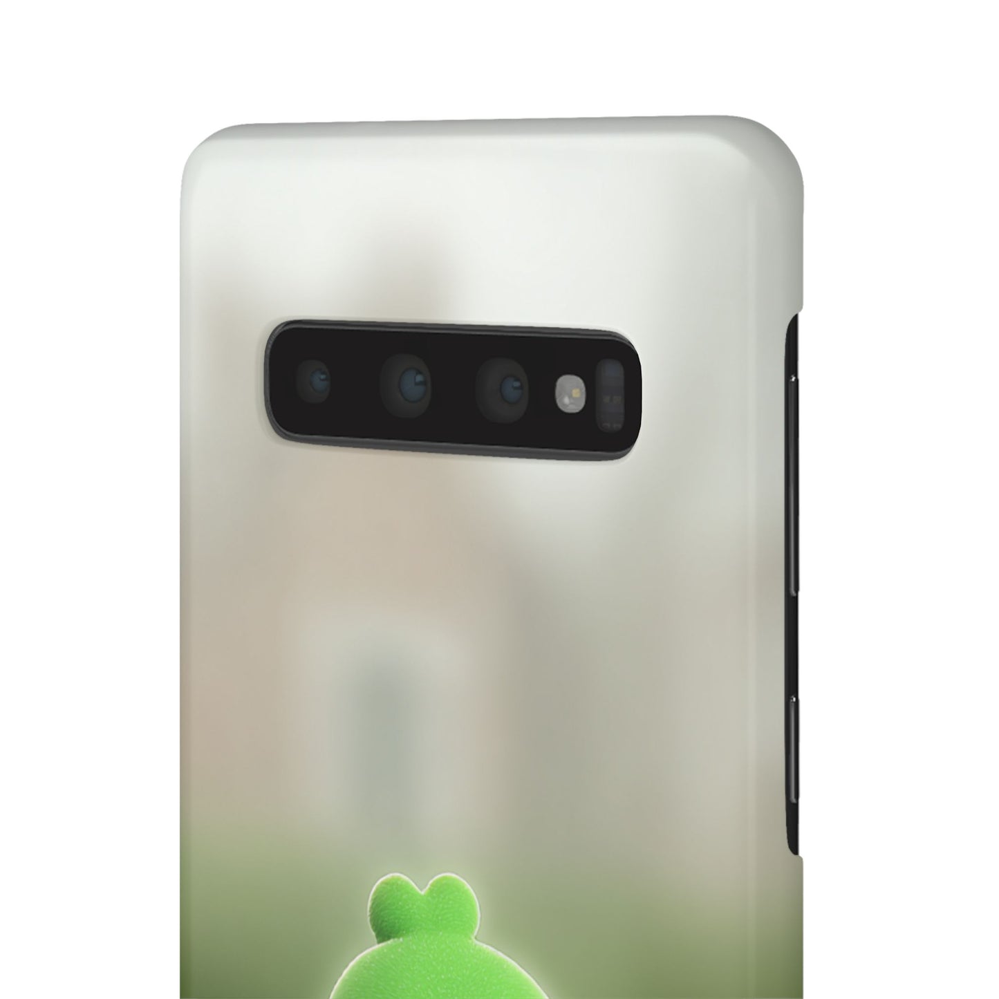 Cute Green Creature Phone Case, Snap Cases, Green Monster Phone Cover, Fun Phone Accessory, Playful Gift for Kids