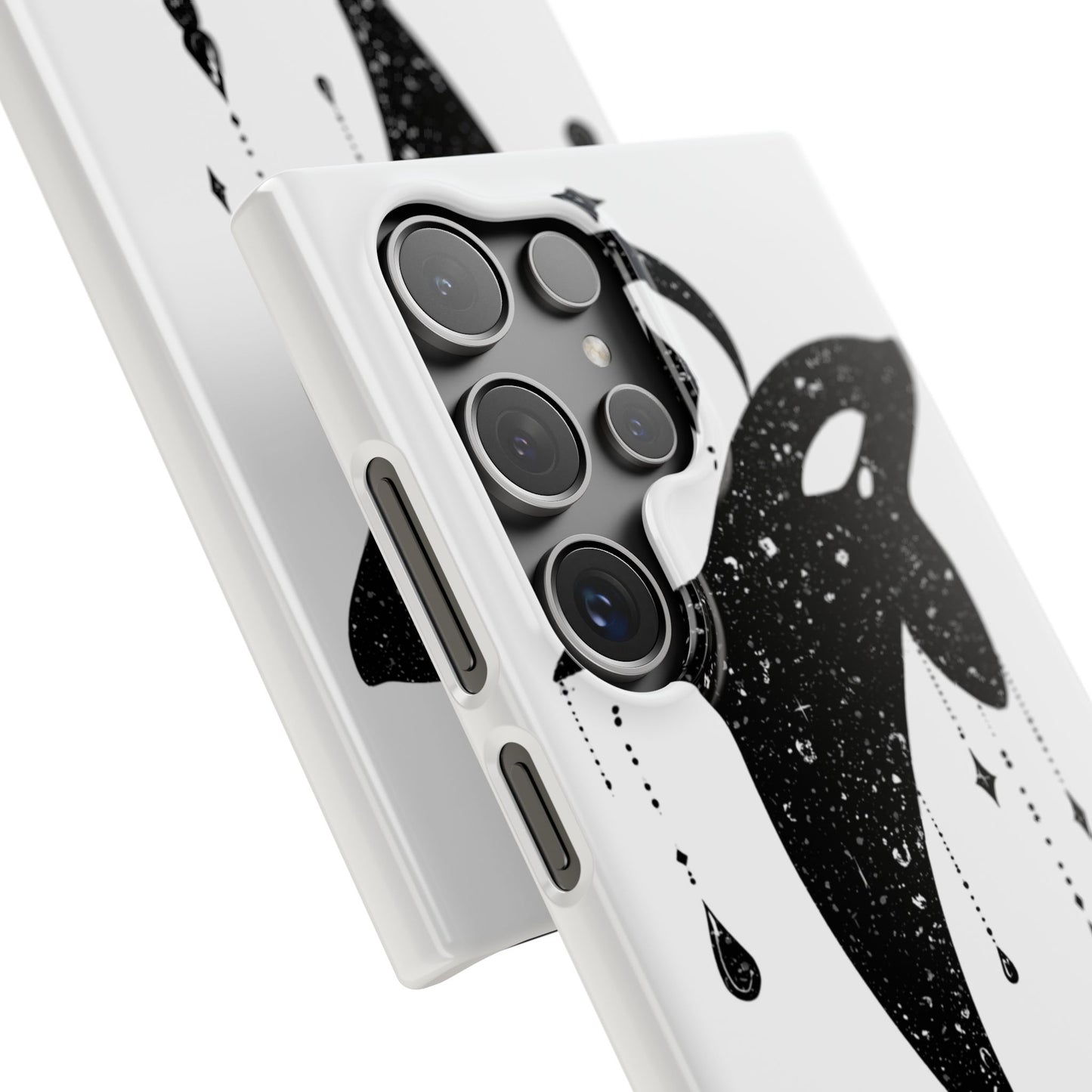 Celestial Orca Snap Case | Phone Cover, Whale Lover Gift, Cosmic Decor, Unique Art, Ocean Vibe