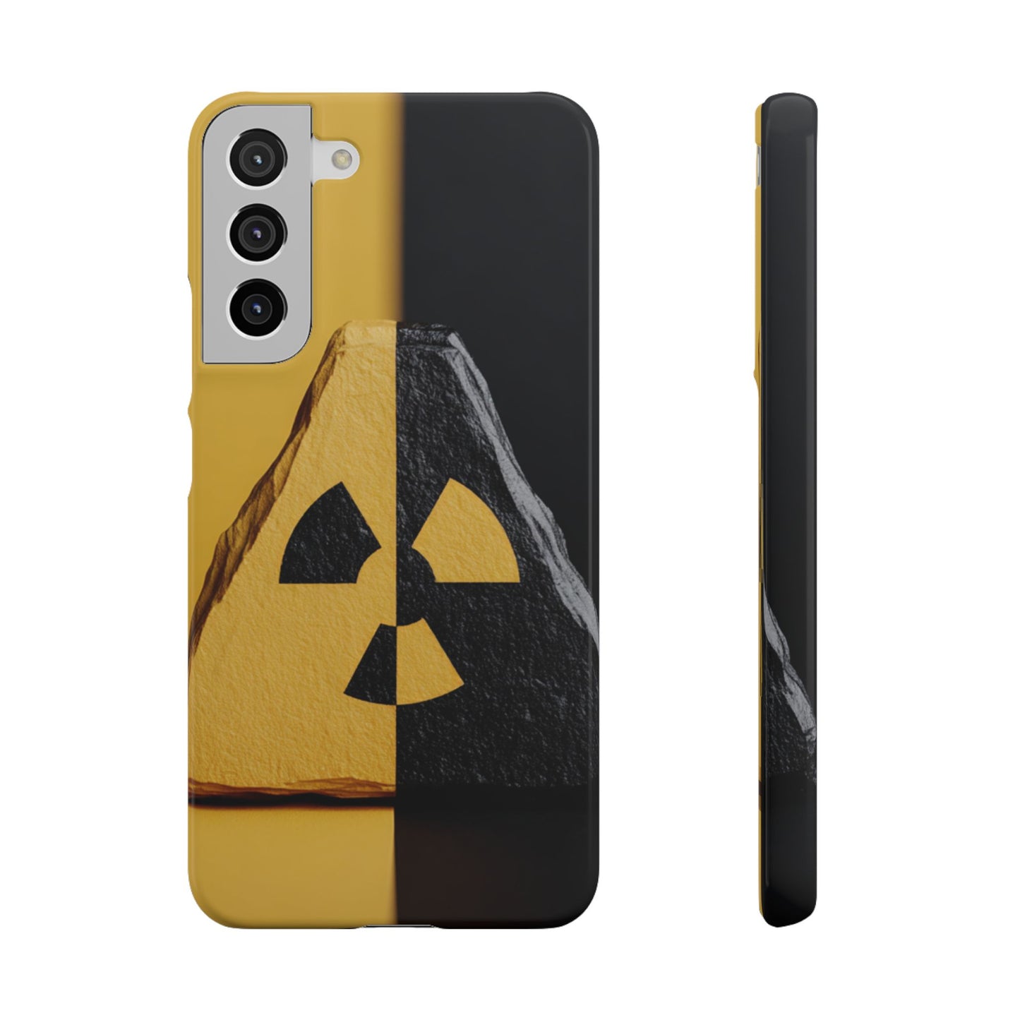 Bold Graphic Snap Case, Radiation Symbol Phone Cover, Trendy Phone Accessory, Unique Gift for Tech Lovers, Stylish Mobile Case