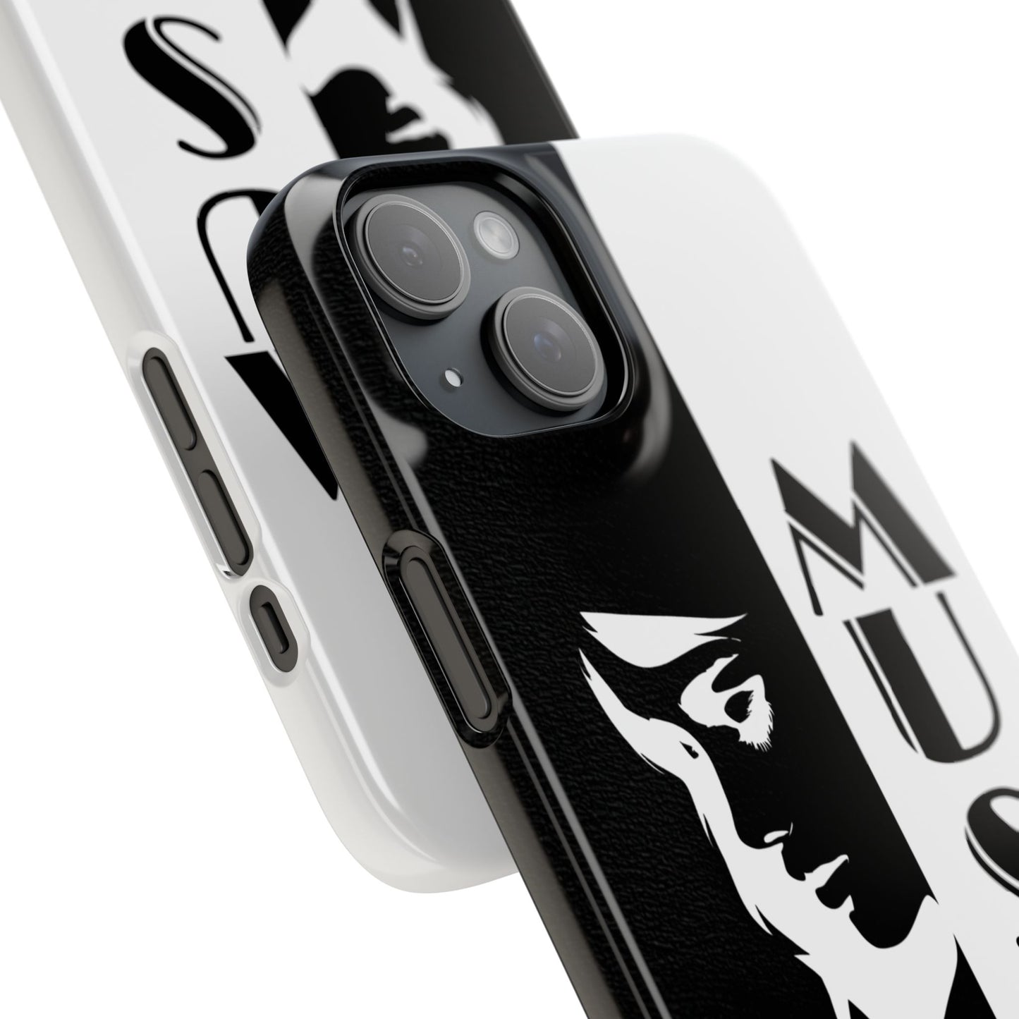 Black And White Bold Muse Snap Case Cover for iPhone and Samsung