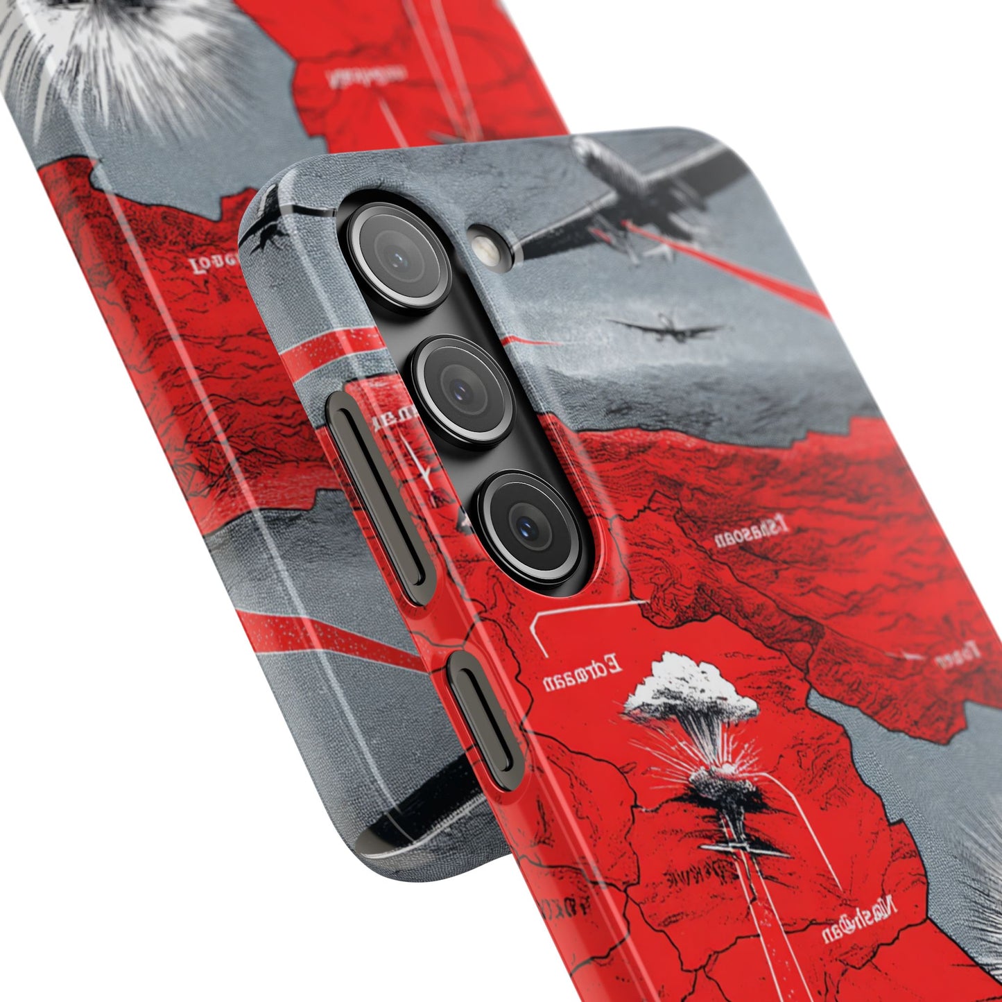 Bold Graphic Snap Case with Dramatic Design, Unique Phone Cover, Artistic Protection for iPhone, Trendy Gadget Gift, Edgy Tech Accessory