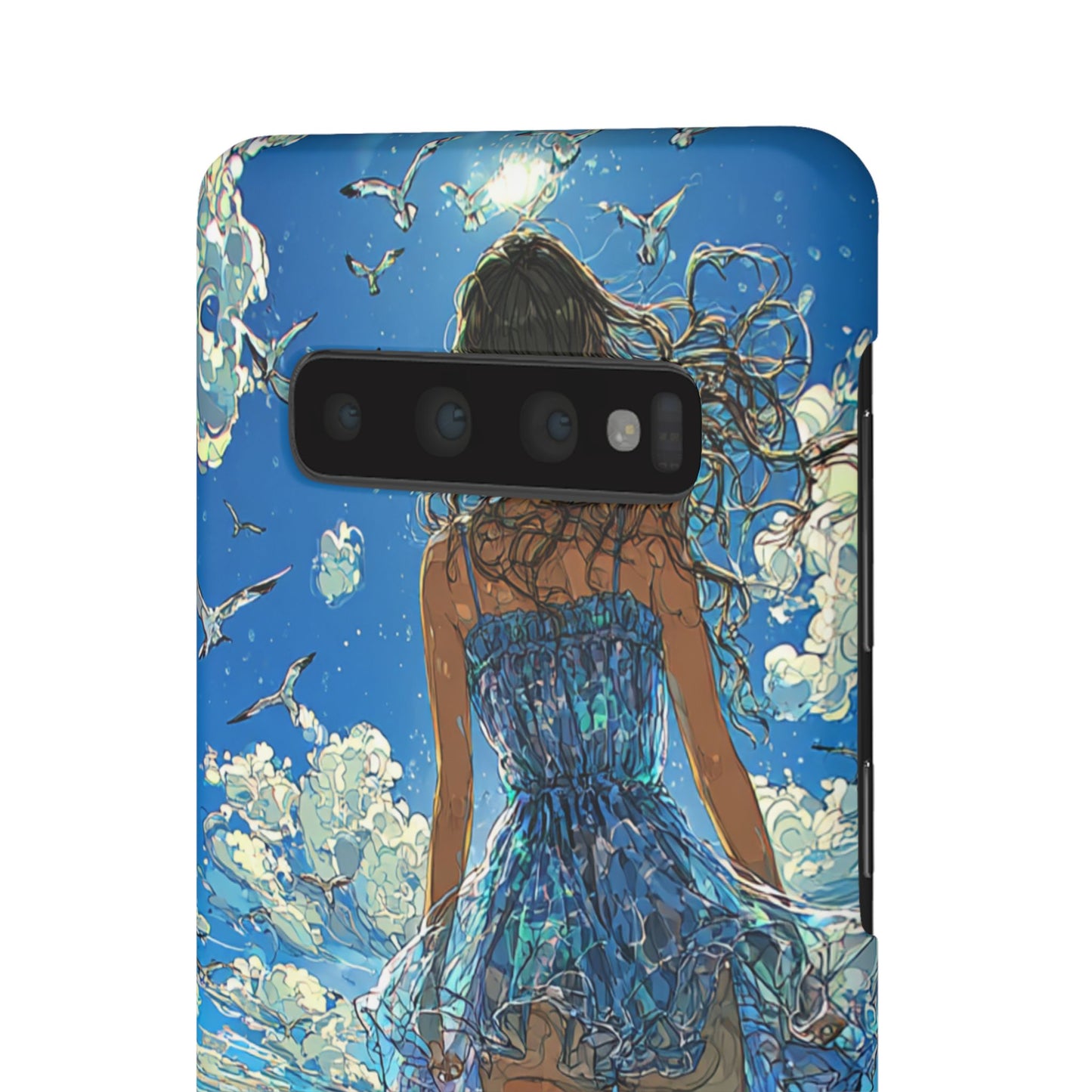 Summer Breeze Snap Case, Ocean Art Phone Cover, Beach Vibes Cell Case, Gift for Her, Custom Phone Accessory