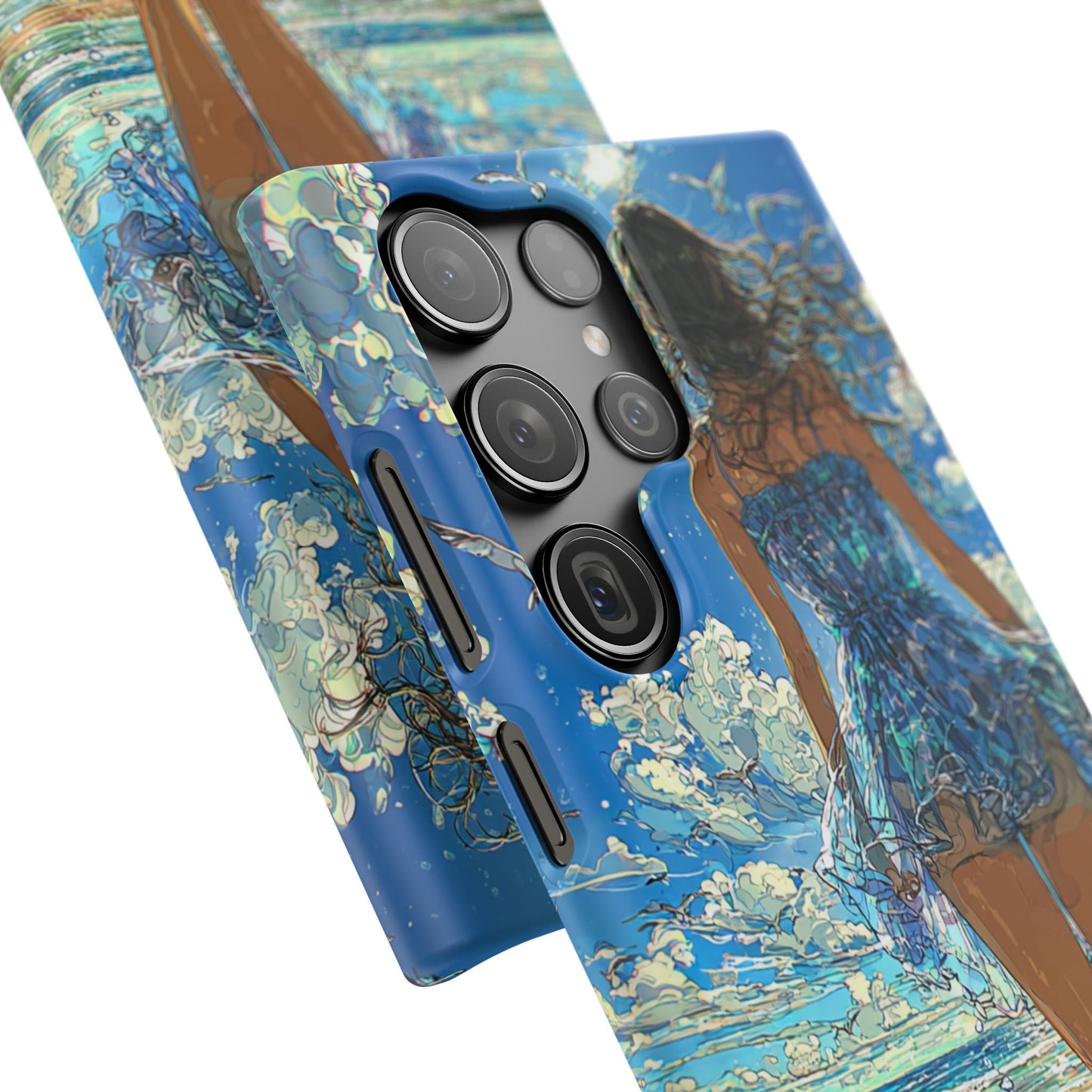Summer Breeze Snap Case, Ocean Art Phone Cover, Beach Vibes Cell Case, Gift for Her, Custom Phone Accessory