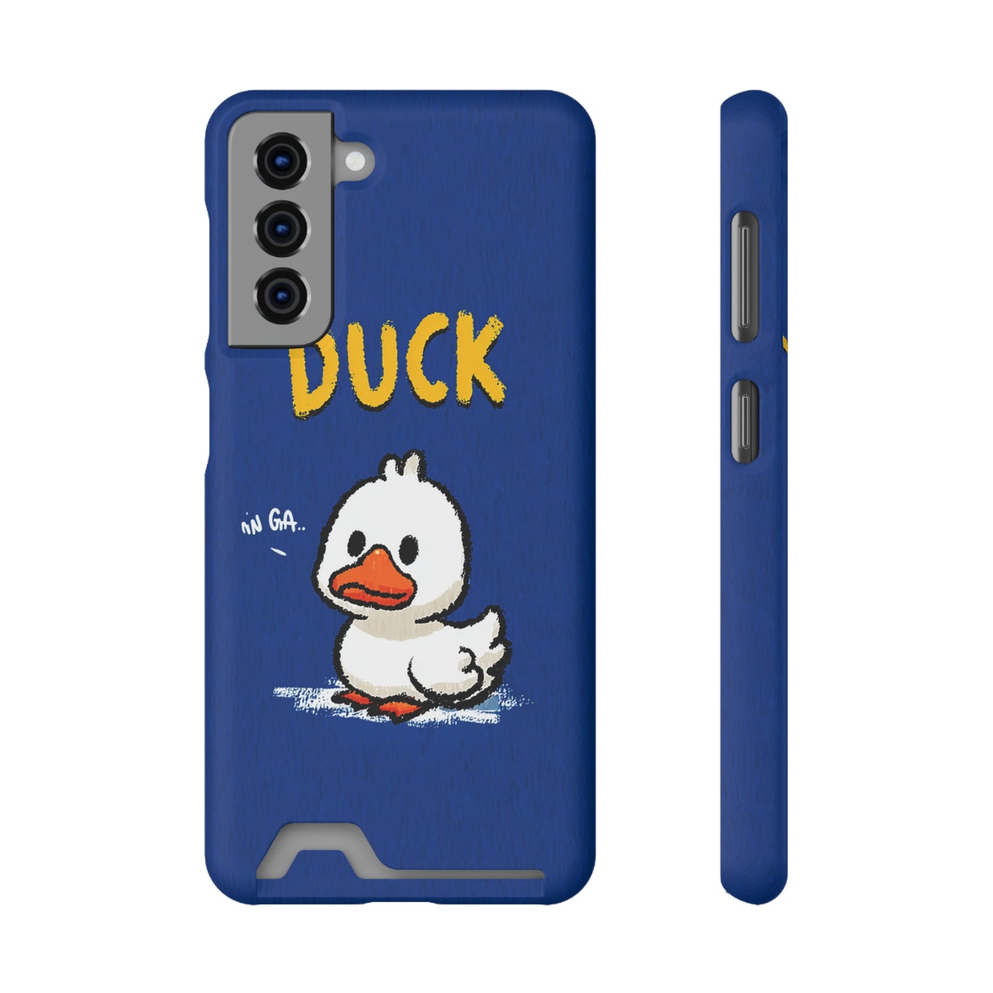 Cute Duck Phone Case with Card Holder | Stylish Cell Accessory for Animal Lovers, Gifts for Kids, Birthday, Everyday Use