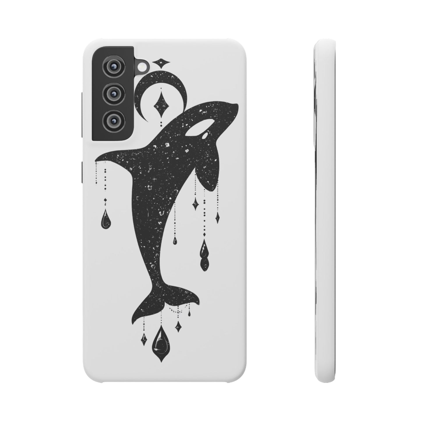 Celestial Orca Snap Case | Phone Cover, Whale Lover Gift, Cosmic Decor, Unique Art, Ocean Vibe