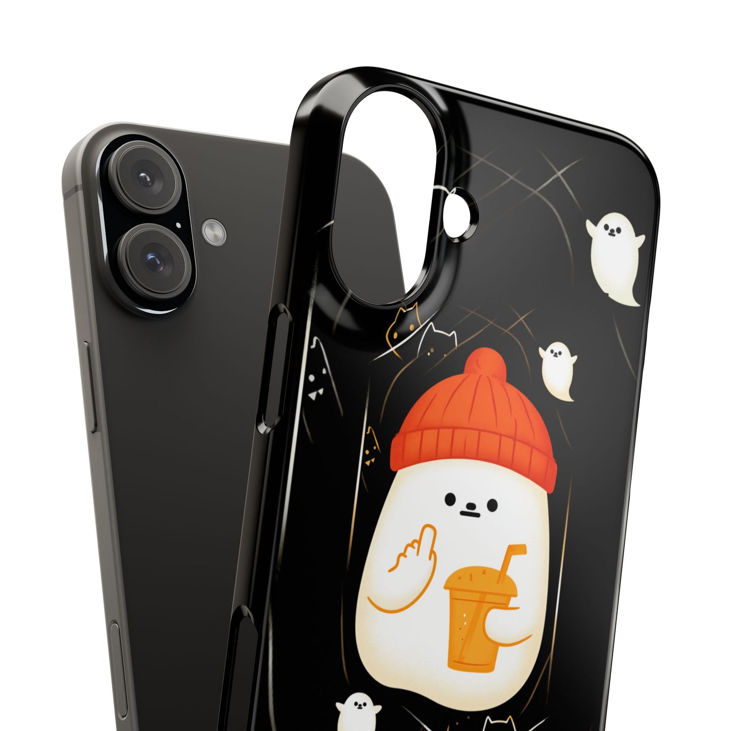 Spook You Halloween Ghost Snap Case Kawaii Protective Phone Cover for iPhone and Samsung