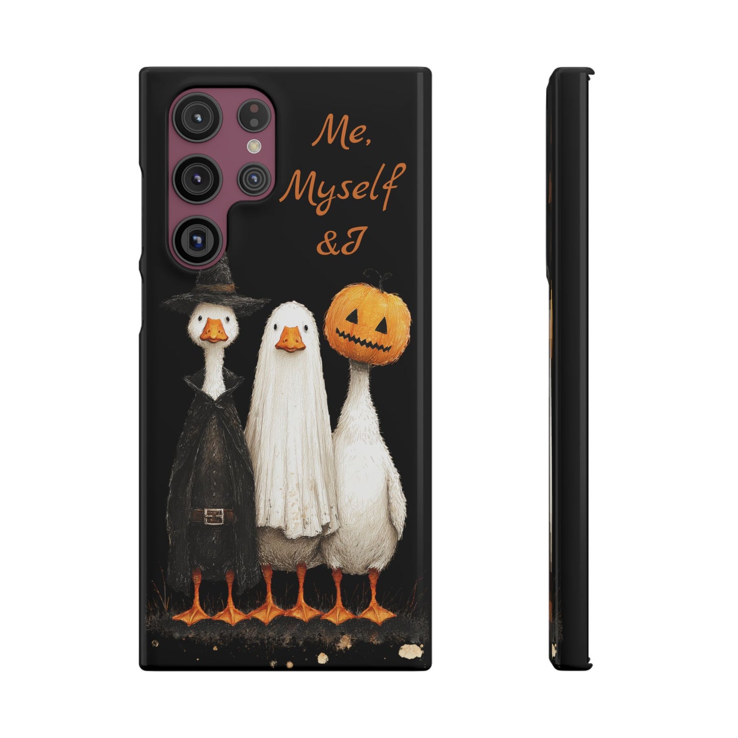 Halloween Goose Snap Case, Funny Goose Phone Case, Fall Accessories, Cute Halloween Gift, Me Myself & I Design