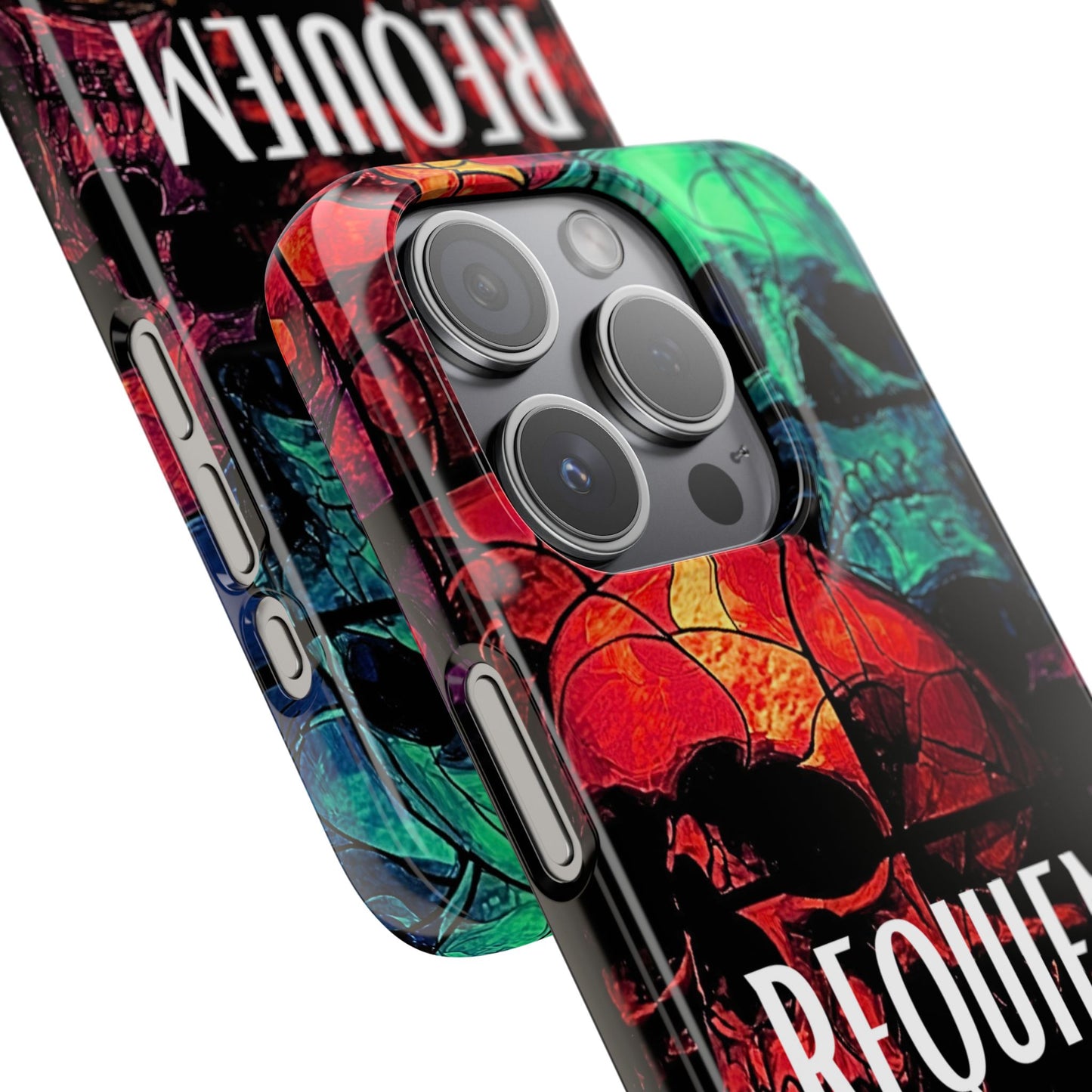 Halloween Custom Requiem Skull Snap Case Phone Cover for iPhone and Samsung