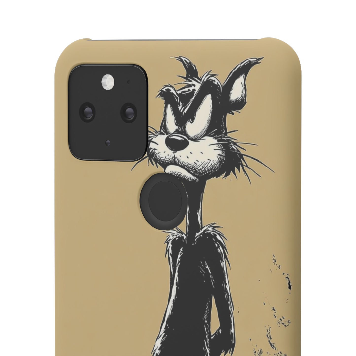 Whimsical Cartoon Snap Case, Fun Phone Cover, Unique Gift for Cat Lovers, Vibrant Art Case, Ideal for Birthdays