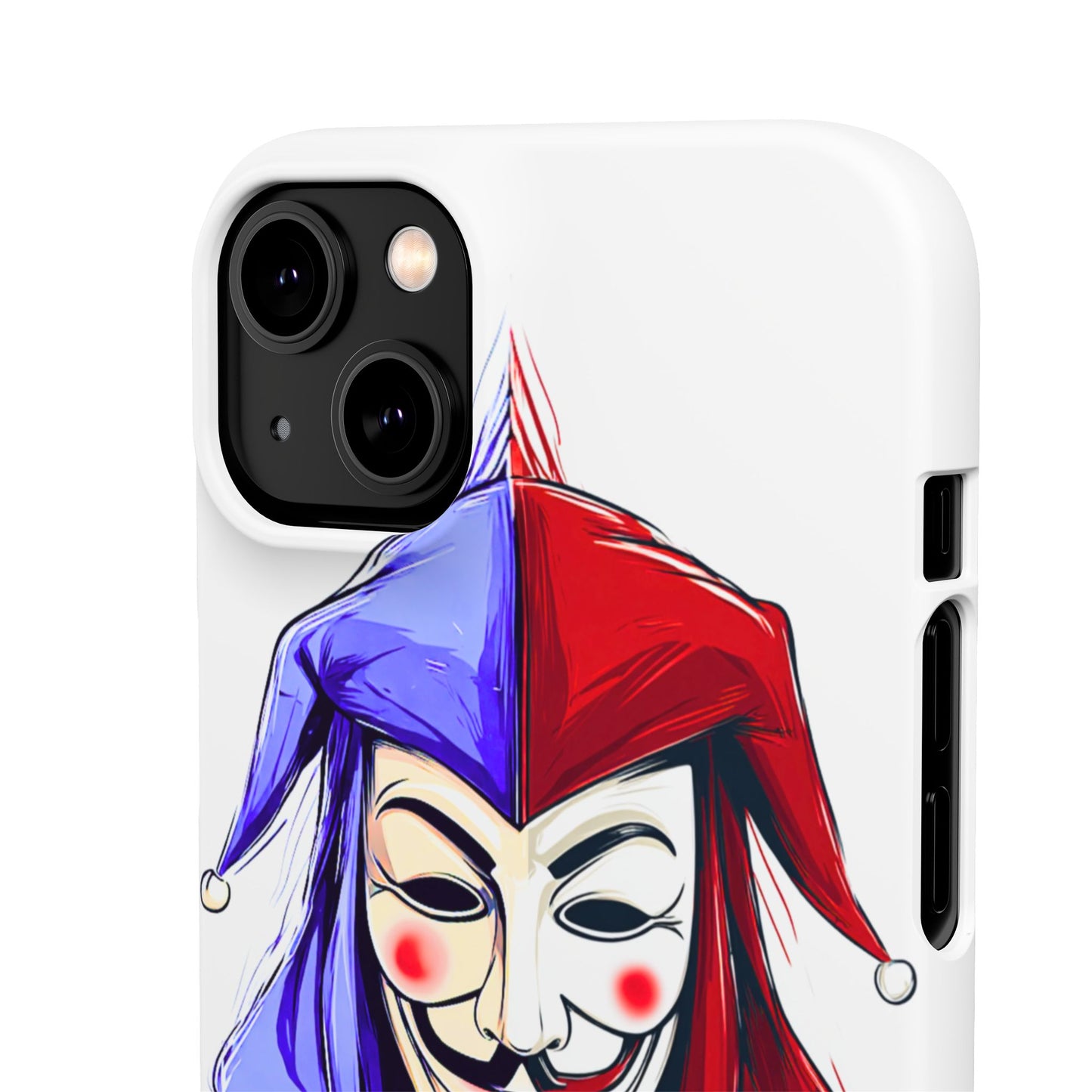 Joker & Anonimous Reunited Guy Fawkes Art Snap Case and Protective Phone Cover For iPhone and Samsung
