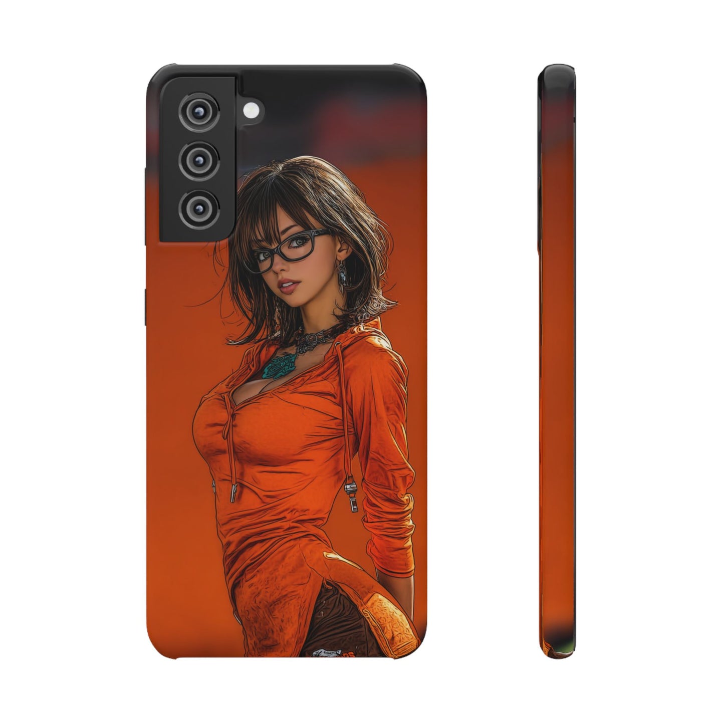 Velma Dinkley Cleveland Browns Fan Snap Cases, Phone Cover, Cartoon Style Art, Custom Case, Protective Shell