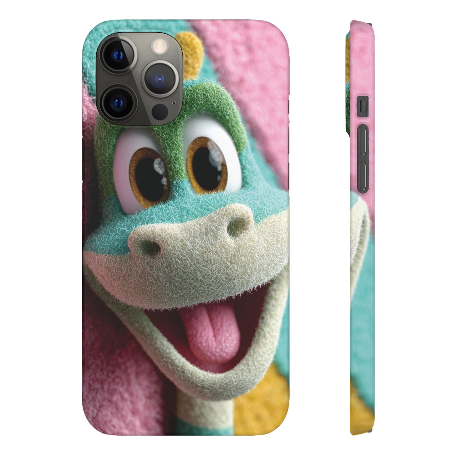 Fun Dino Snap Case for Kids | Cute Phone Cover | Colorful Mobile Accessory | Birthday Gift | Child's Tech Style