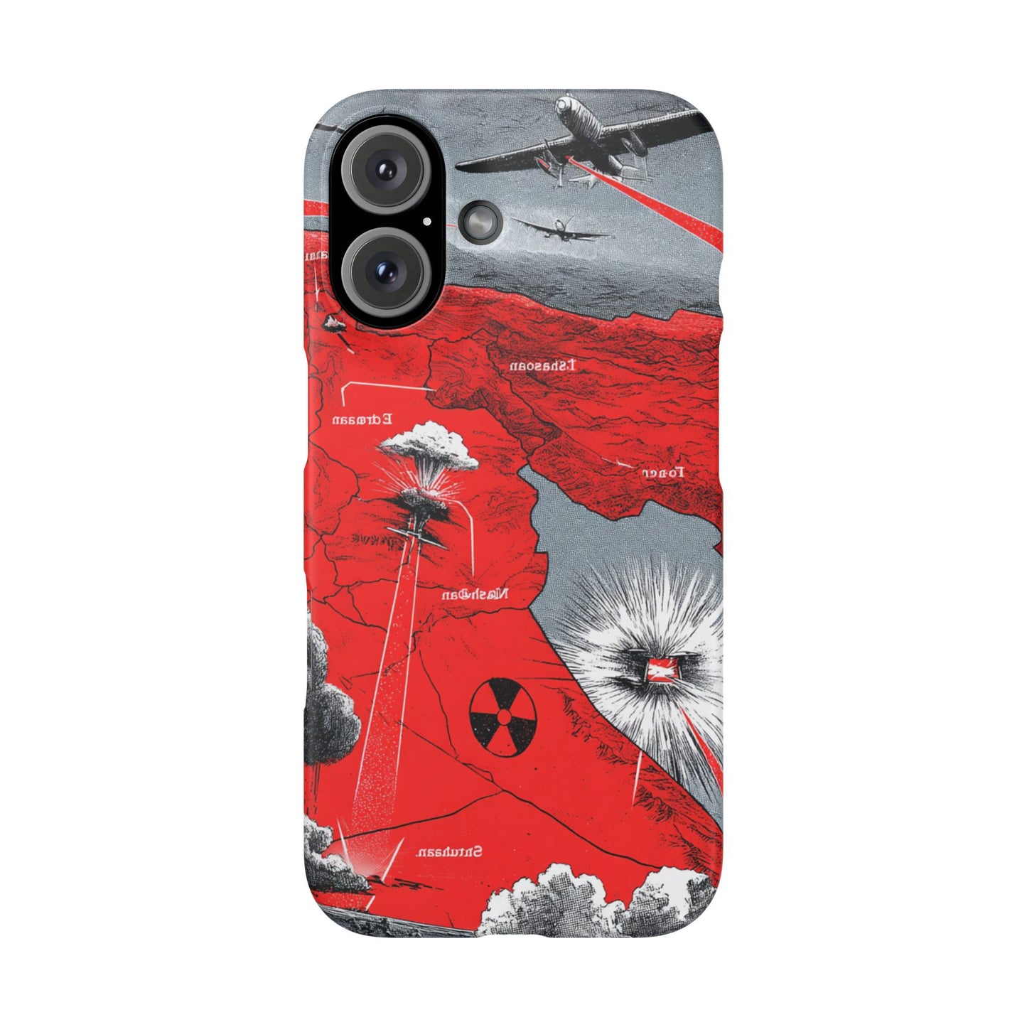 Bold Graphic Snap Case with Dramatic Design, Unique Phone Cover, Artistic Protection for iPhone, Trendy Gadget Gift, Edgy Tech Accessory