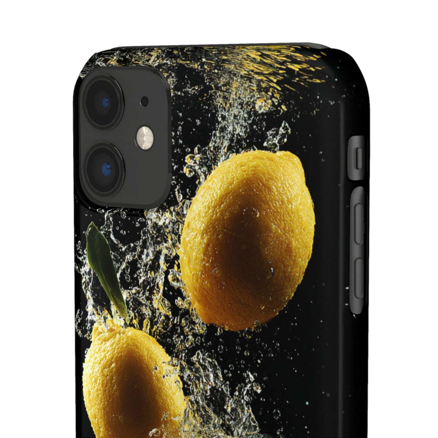 Lemon Splash Phone Case - Vibrant Snap Case, Fruit Lover Gift, Summer Vibes, Kitchen Decor, Unique Phone Accessories