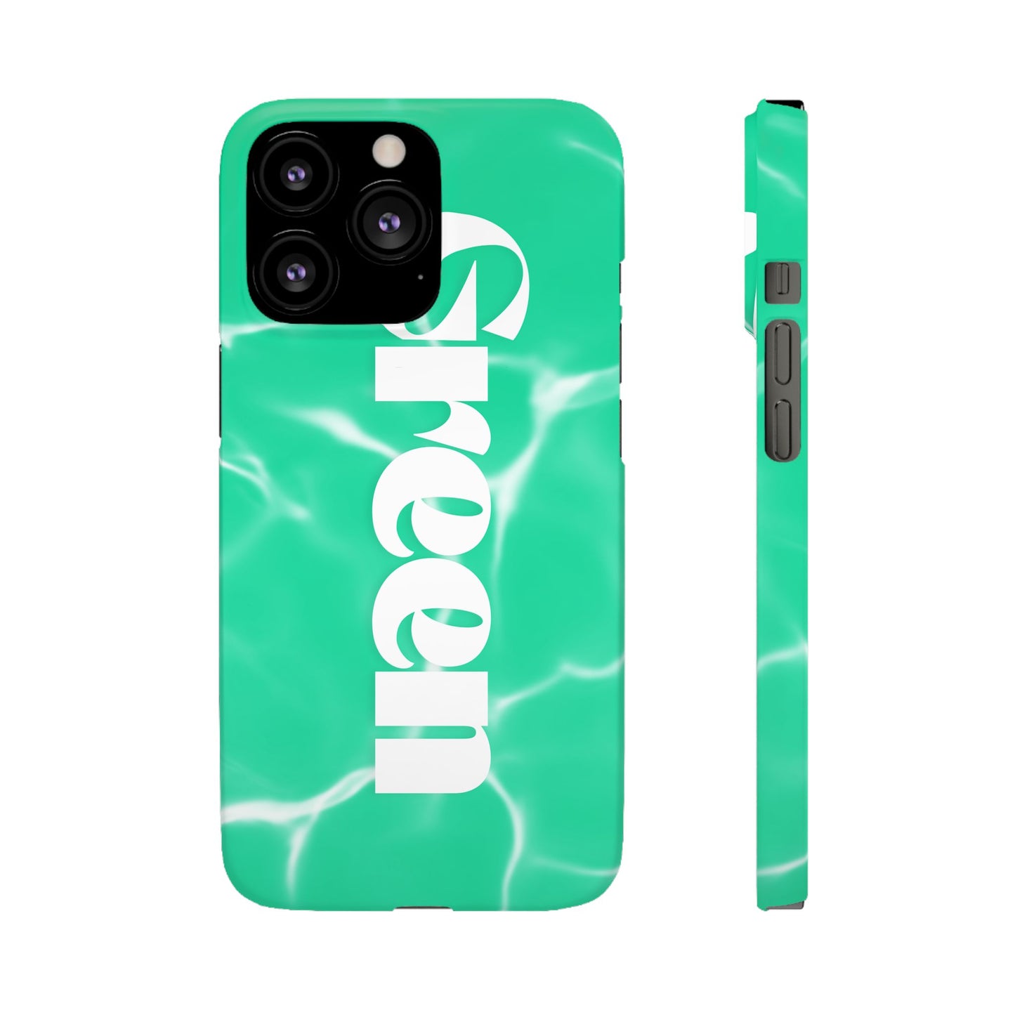 Aqua Pool Vibe Snap Case, Tropical Phone Cover, Summer Accessory, Trendy Gift for Friends, Beach Lover's Essential