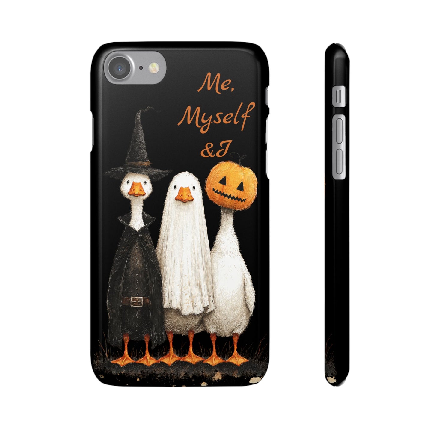 Halloween Goose Snap Case, Funny Goose Phone Case, Fall Accessories, Cute Halloween Gift, Me Myself & I Design