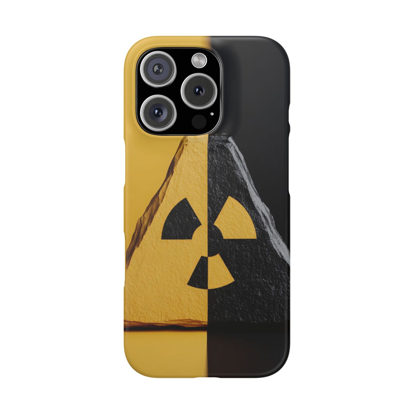 Bold Graphic Snap Case, Radiation Symbol Phone Cover, Trendy Phone Accessory, Unique Gift for Tech Lovers, Stylish Mobile Case