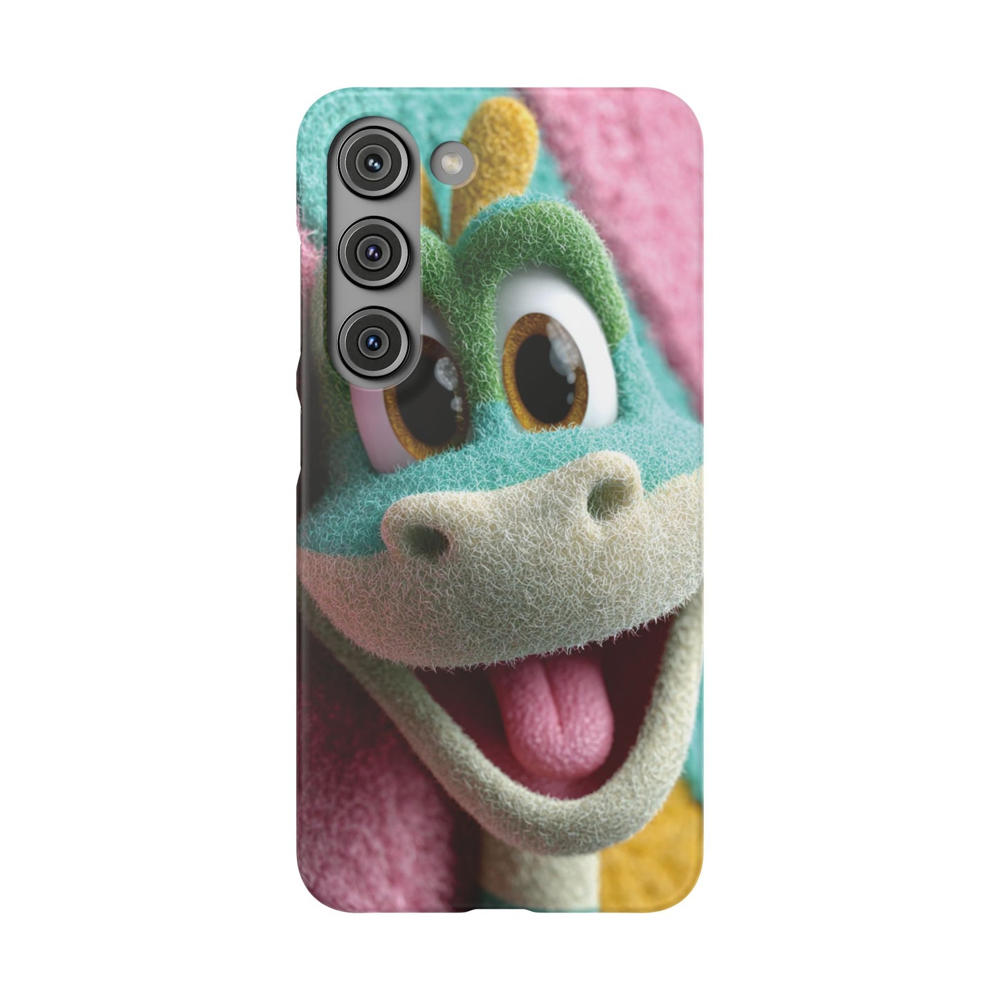 Fun Dino Snap Case for Kids | Cute Phone Cover | Colorful Mobile Accessory | Birthday Gift | Child's Tech Style