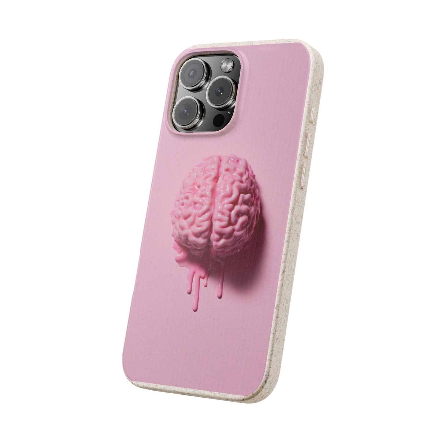 Eco-Friendly Brain Design Phone Case, Biodegradable Phone Cover, Unique Gift for Tech Lovers, Sustainable Accessory, Cute Phone Case