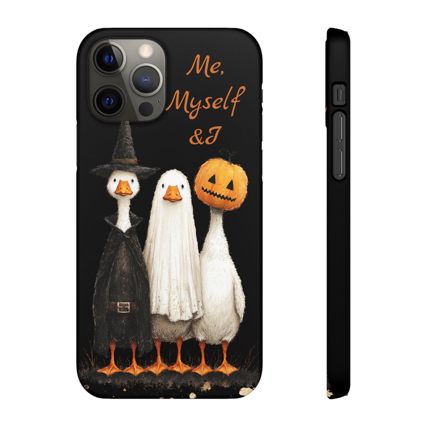 Halloween Goose Snap Case, Funny Goose Phone Case, Fall Accessories, Cute Halloween Gift, Me Myself & I Design