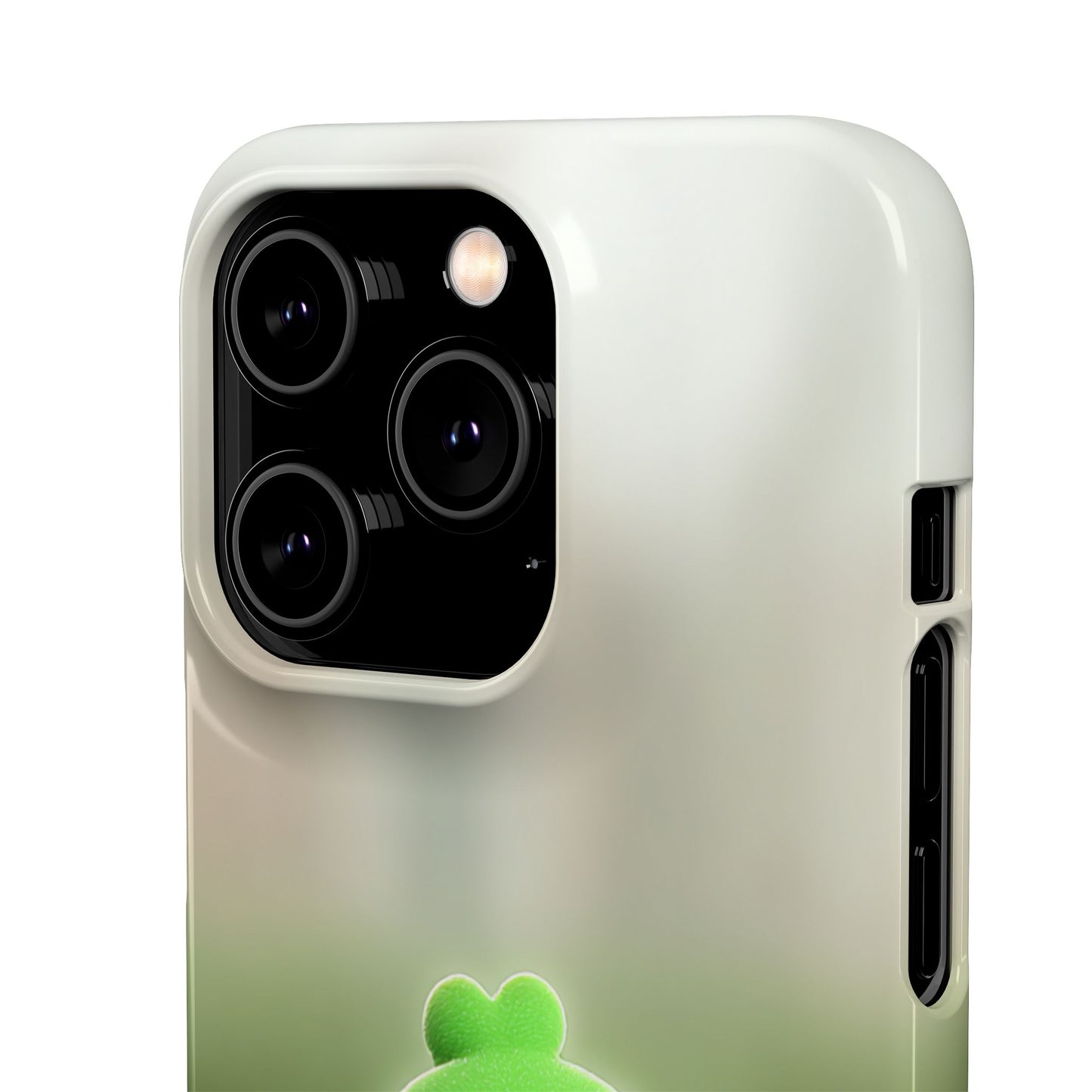 Cute Green Creature Phone Case, Snap Cases, Green Monster Phone Cover, Fun Phone Accessory, Playful Gift for Kids
