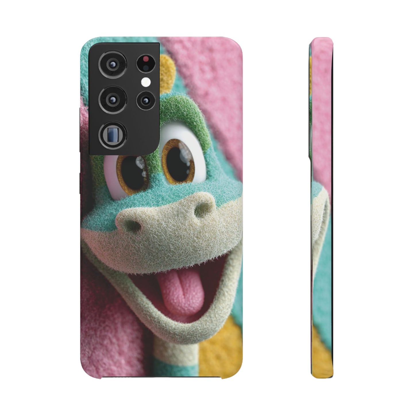 Fun Dino Snap Case for Kids | Cute Phone Cover | Colorful Mobile Accessory | Birthday Gift | Child's Tech Style