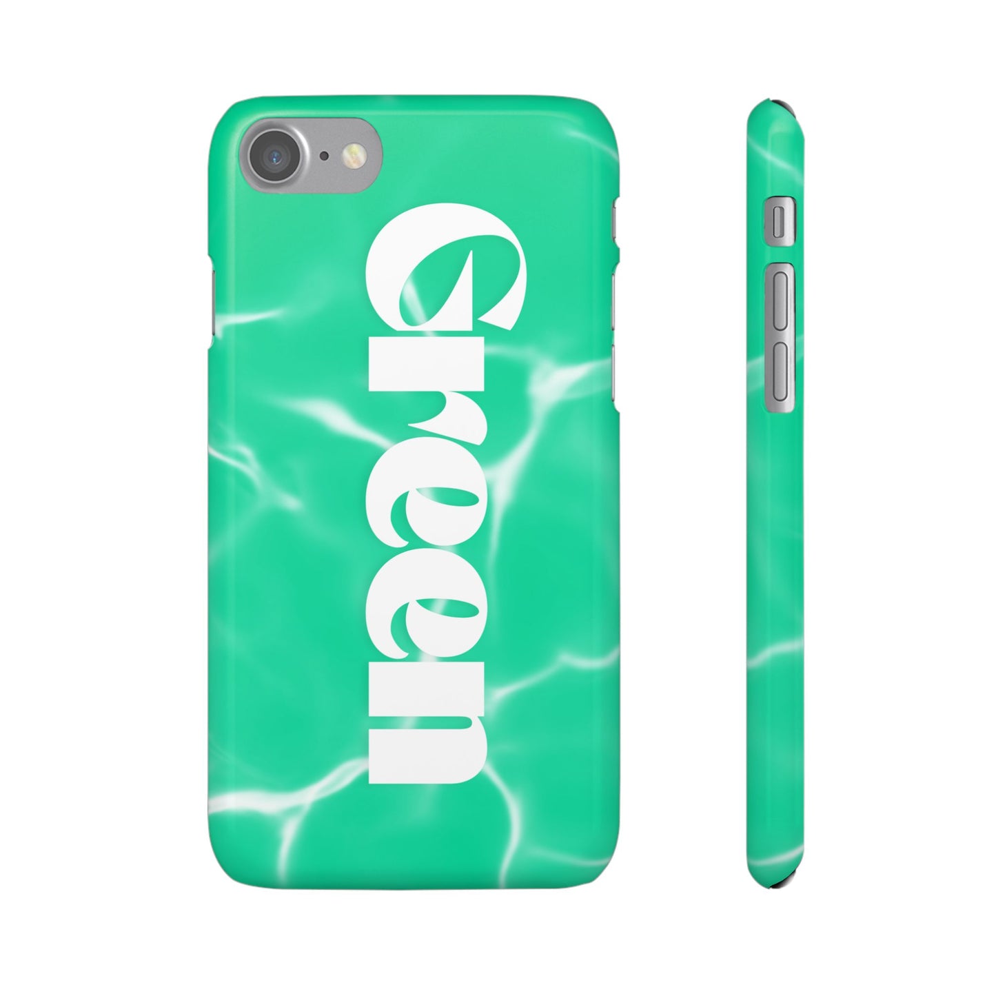Aqua Pool Vibe Snap Case, Tropical Phone Cover, Summer Accessory, Trendy Gift for Friends, Beach Lover's Essential