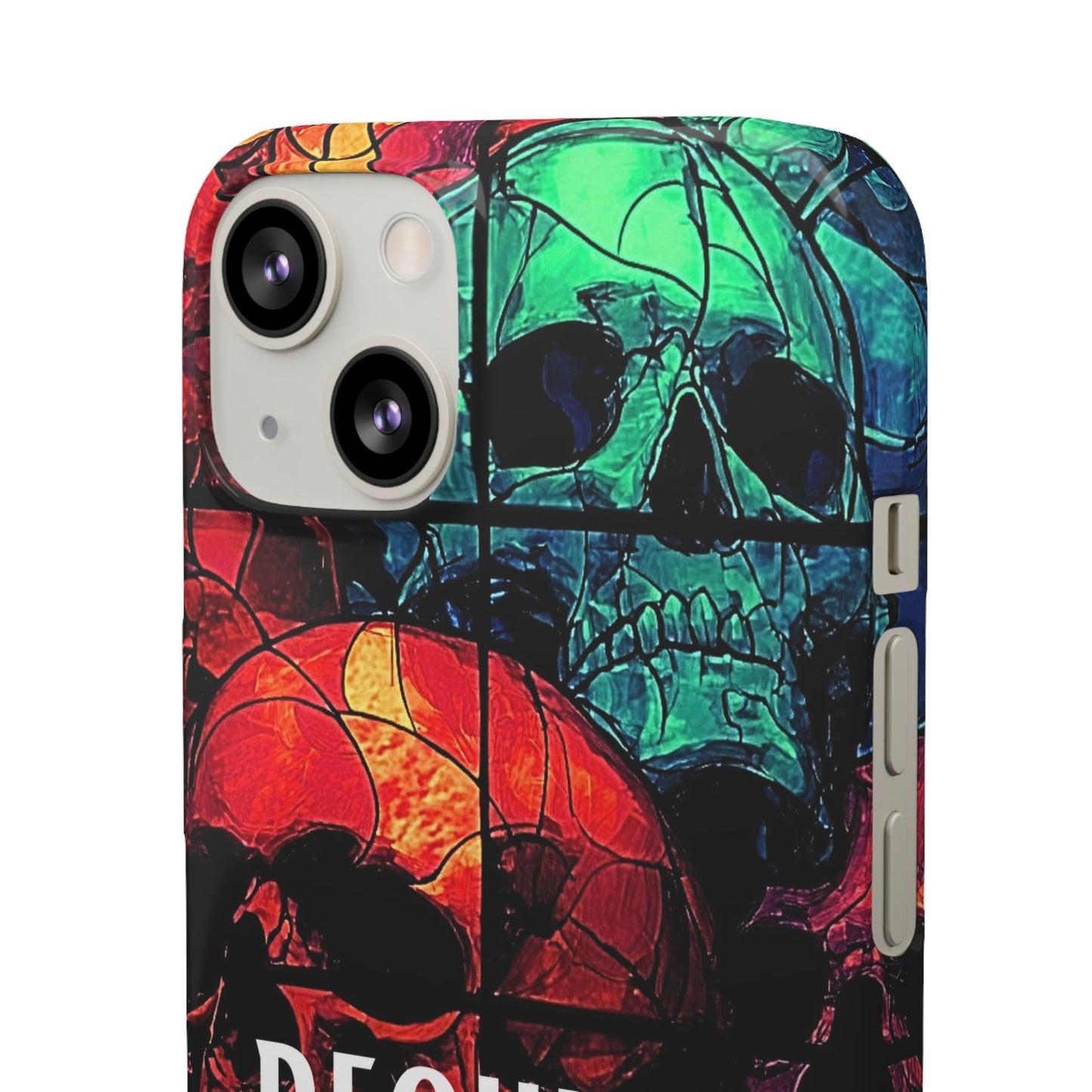 Halloween Custom Requiem Skull Snap Case Phone Cover for iPhone and Samsung