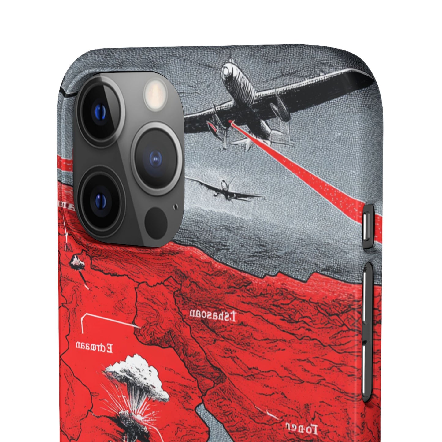 Bold Graphic Snap Case with Dramatic Design, Unique Phone Cover, Artistic Protection for iPhone, Trendy Gadget Gift, Edgy Tech Accessory