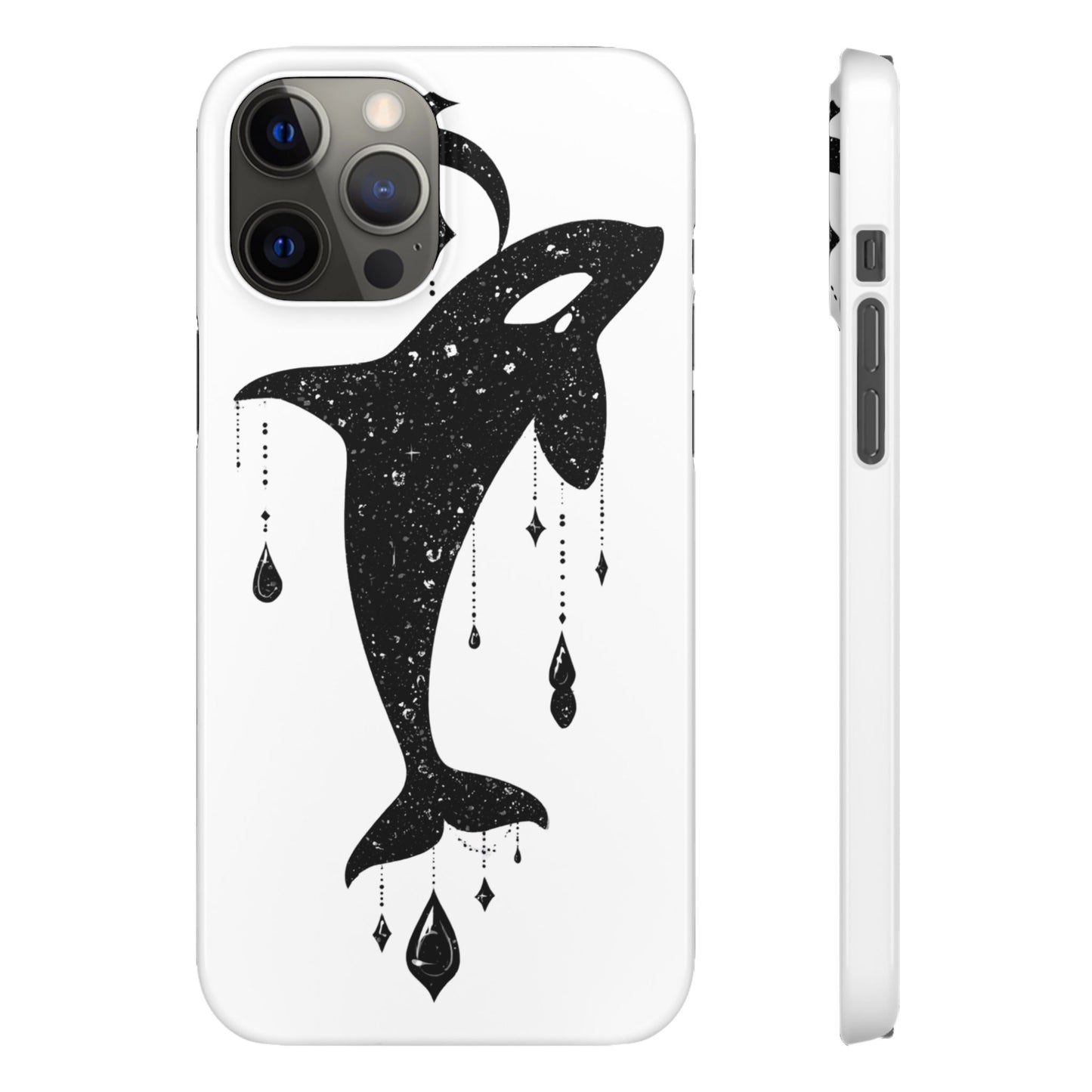 Celestial Orca Snap Case | Phone Cover, Whale Lover Gift, Cosmic Decor, Unique Art, Ocean Vibe