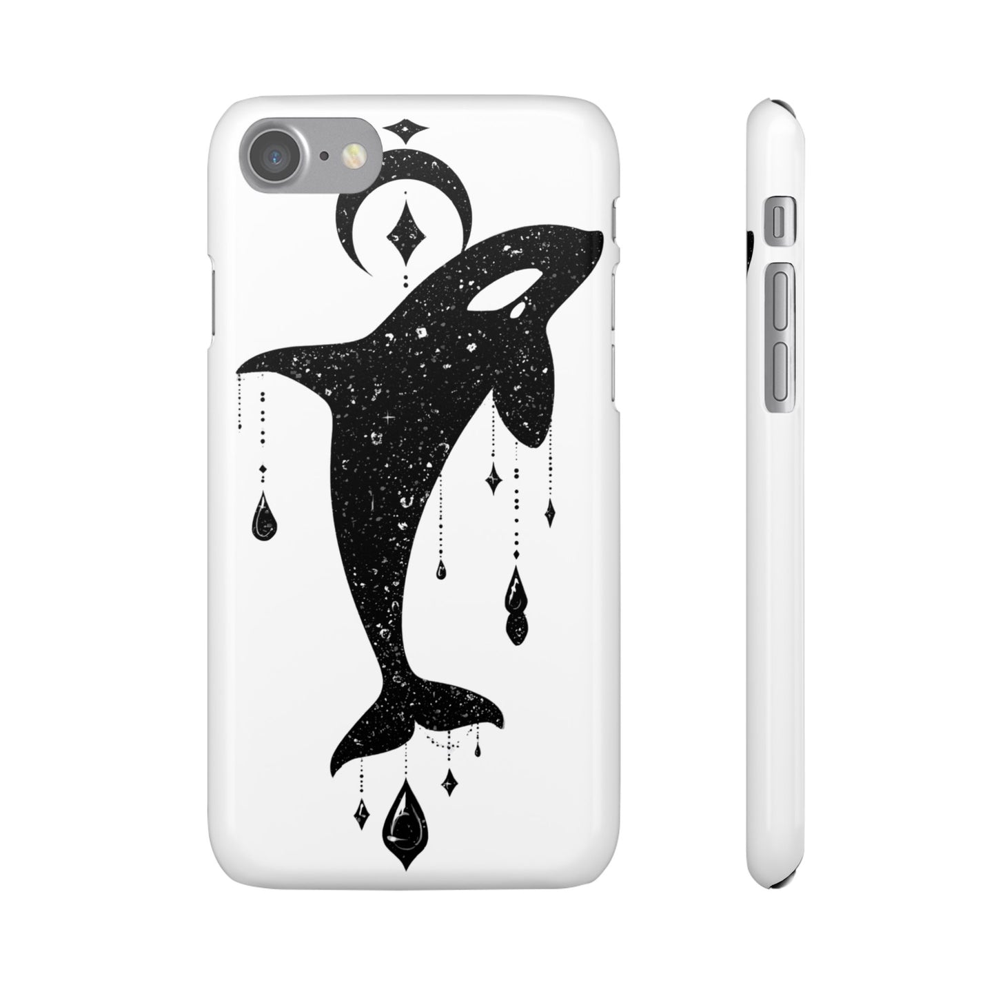 Celestial Orca Snap Case | Phone Cover, Whale Lover Gift, Cosmic Decor, Unique Art, Ocean Vibe