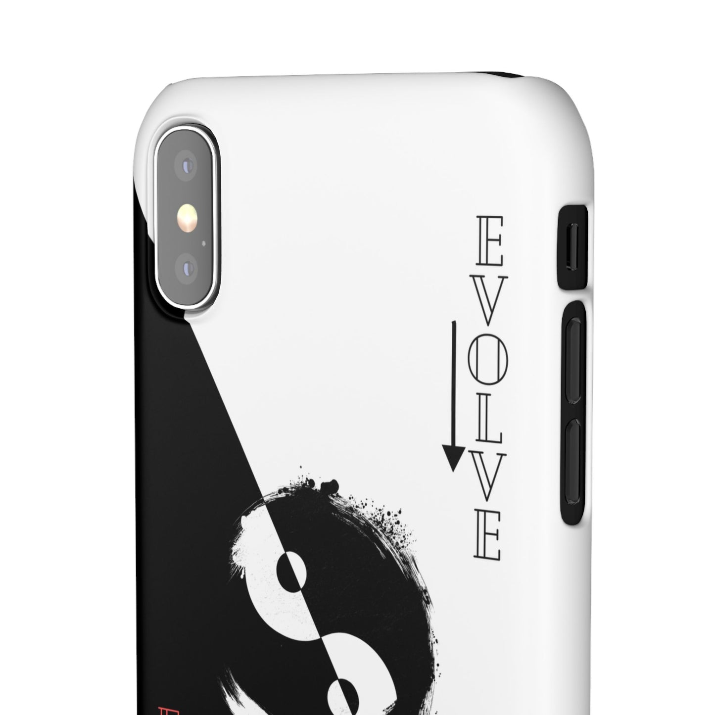Yin Yang Evolve Black and White Snap Case Cover for iPhone and Samsung
