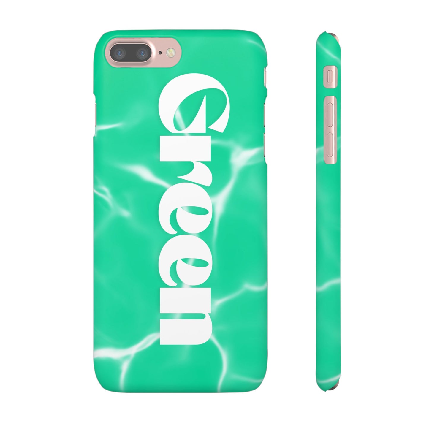 Aqua Pool Vibe Snap Case, Tropical Phone Cover, Summer Accessory, Trendy Gift for Friends, Beach Lover's Essential
