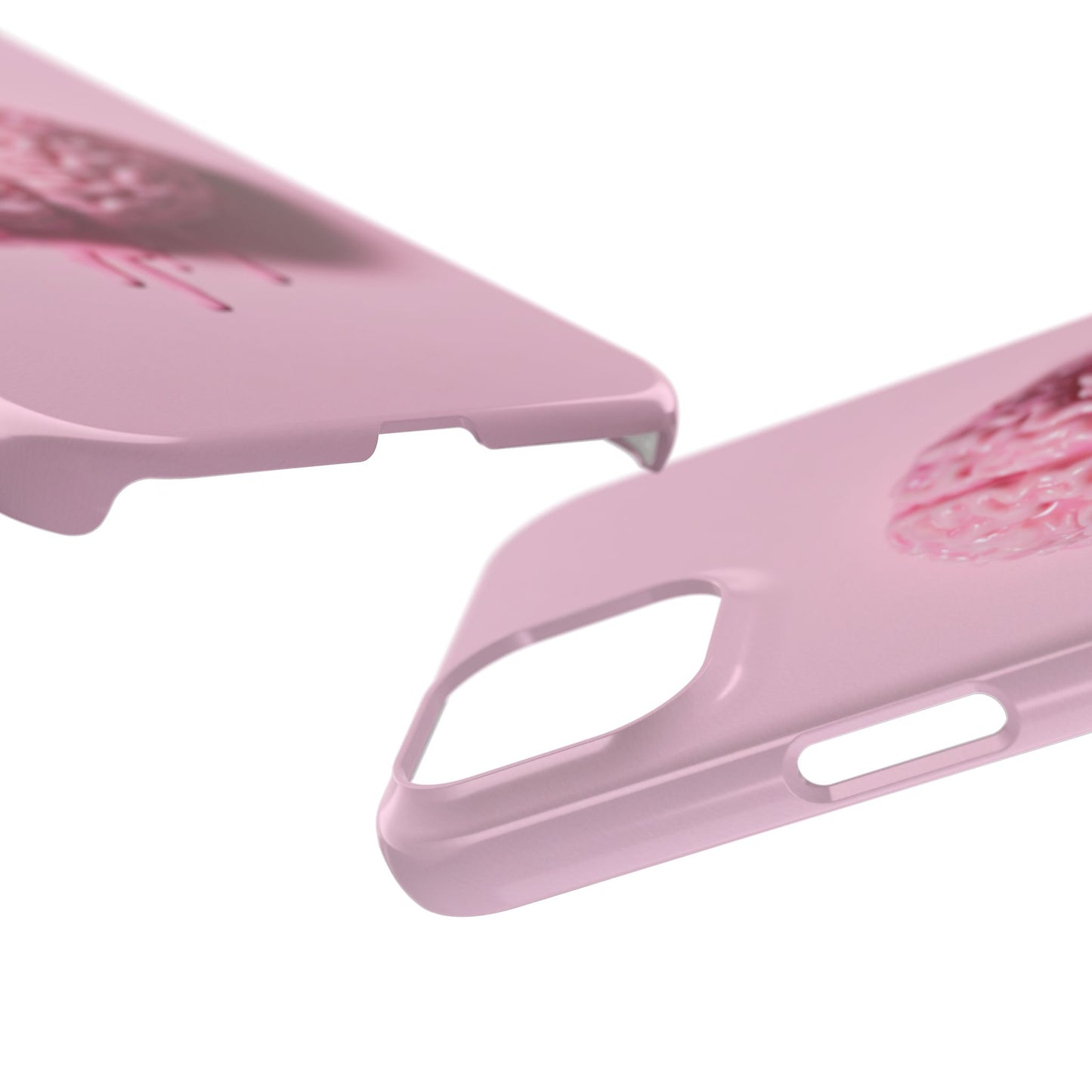 Slim Cases, Brain Design Phone Case With Card Holder, Cute Tech Accessory, Unique Gift for Students, Stylish Phone Protection, Valentine's
