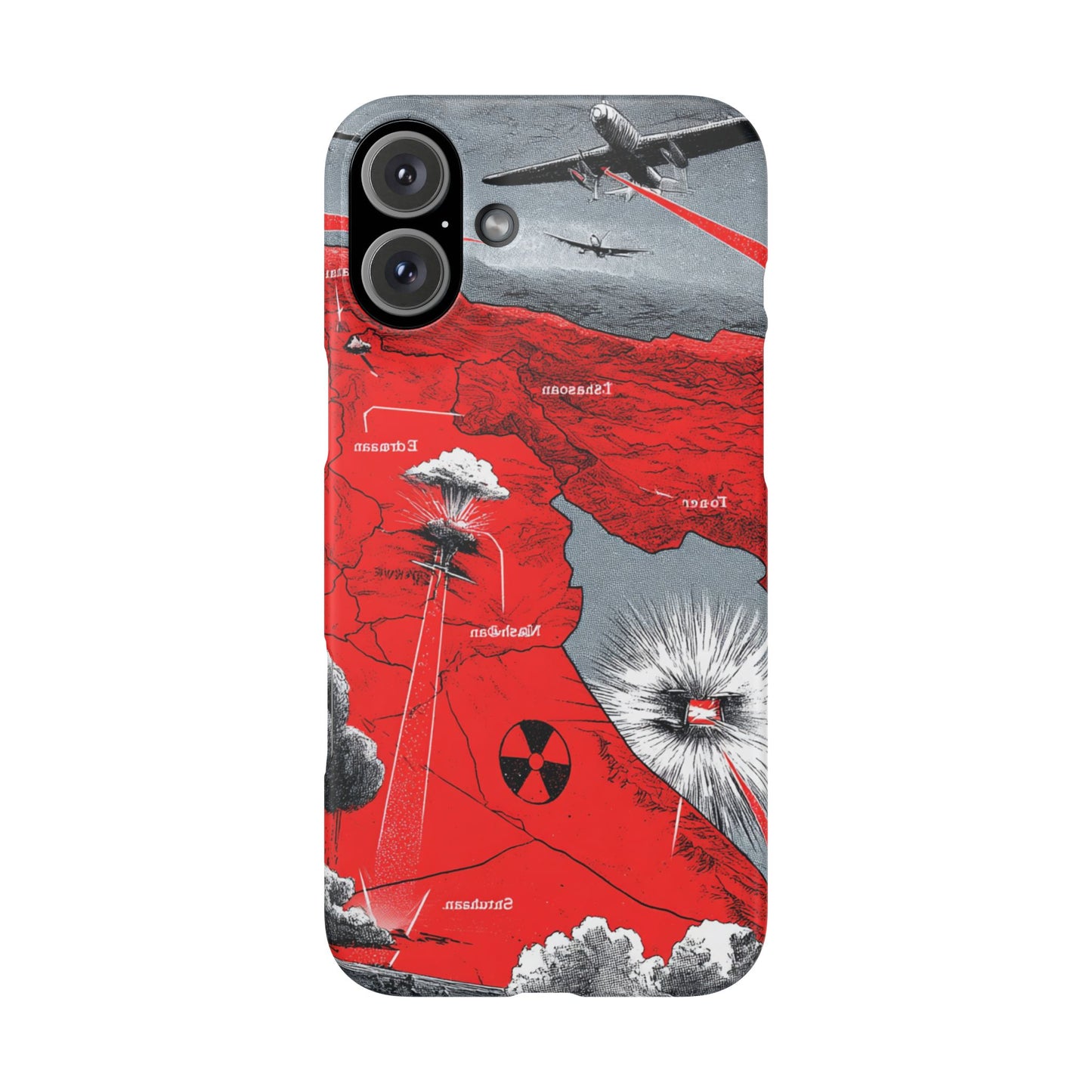 Bold Graphic Snap Case with Dramatic Design, Unique Phone Cover, Artistic Protection for iPhone, Trendy Gadget Gift, Edgy Tech Accessory