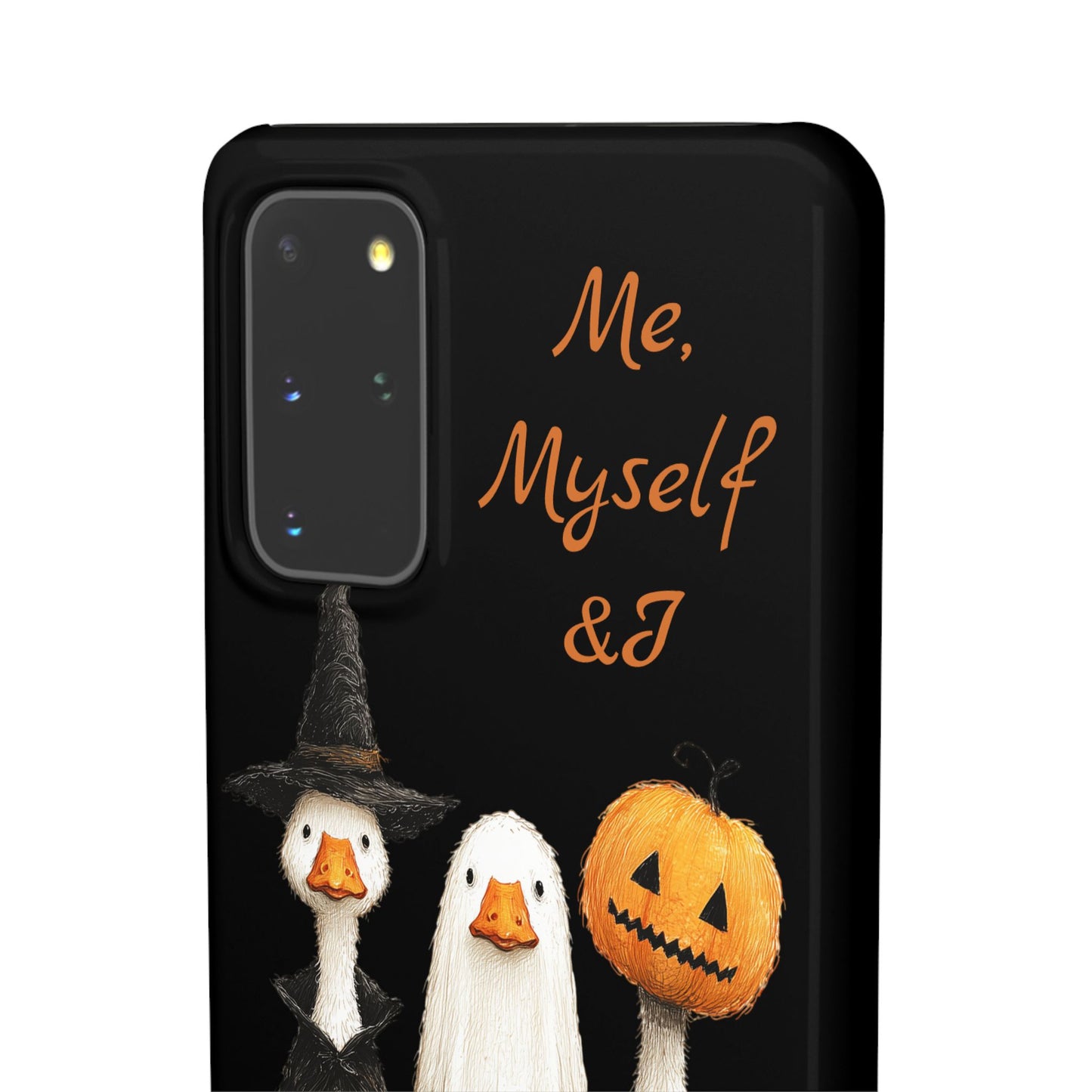Halloween Goose Snap Case, Funny Goose Phone Case, Fall Accessories, Cute Halloween Gift, Me Myself & I Design