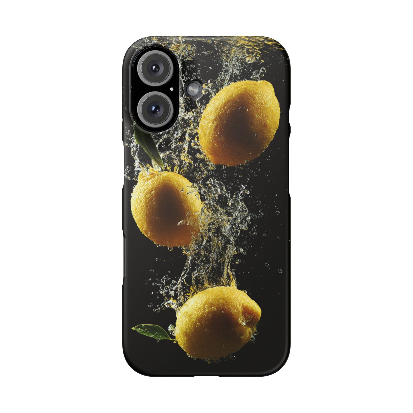 Lemon Splash Phone Case - Vibrant Snap Case, Fruit Lover Gift, Summer Vibes, Kitchen Decor, Unique Phone Accessories