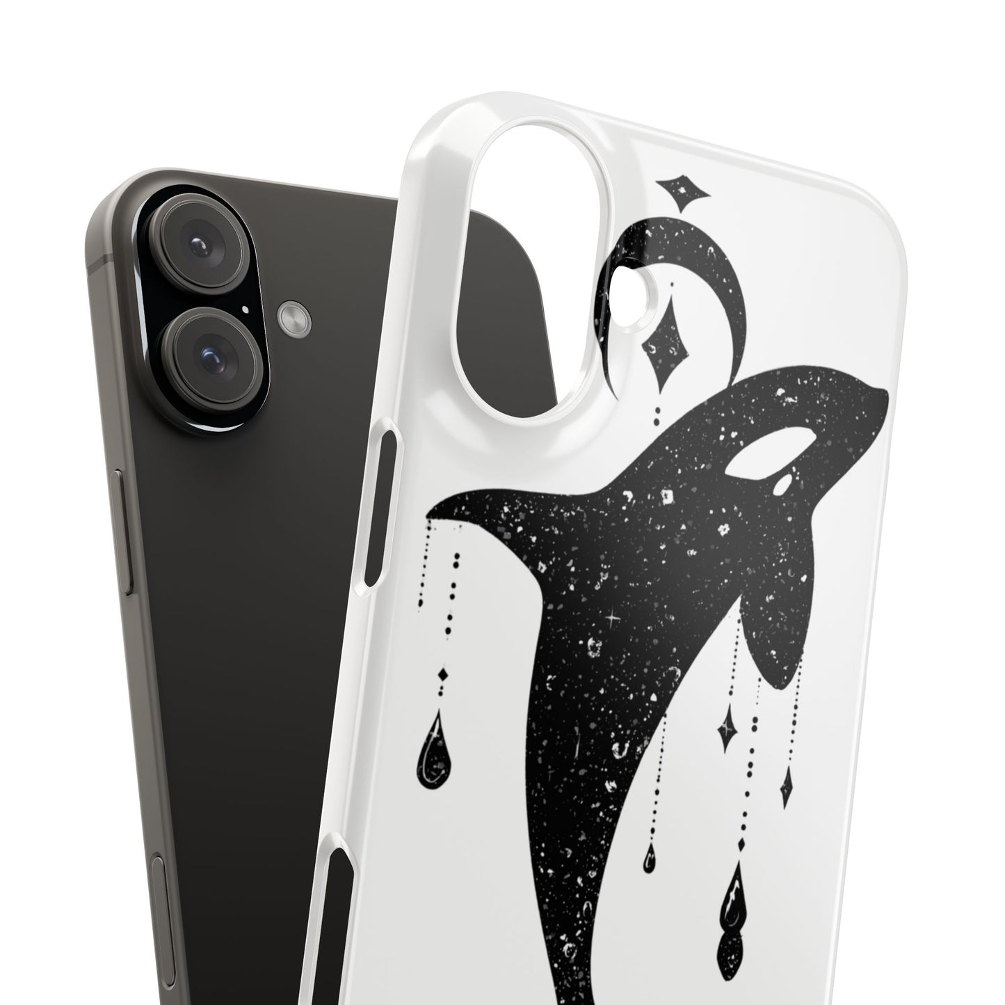 Celestial Orca Snap Case | Phone Cover, Whale Lover Gift, Cosmic Decor, Unique Art, Ocean Vibe