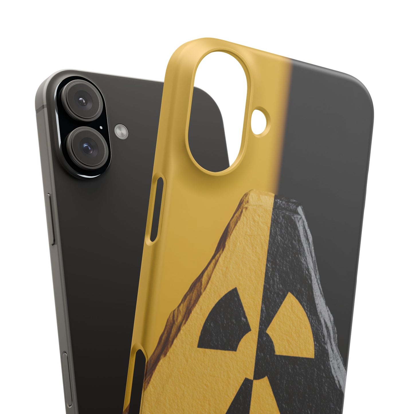 Bold Graphic Snap Case, Radiation Symbol Phone Cover, Trendy Phone Accessory, Unique Gift for Tech Lovers, Stylish Mobile Case