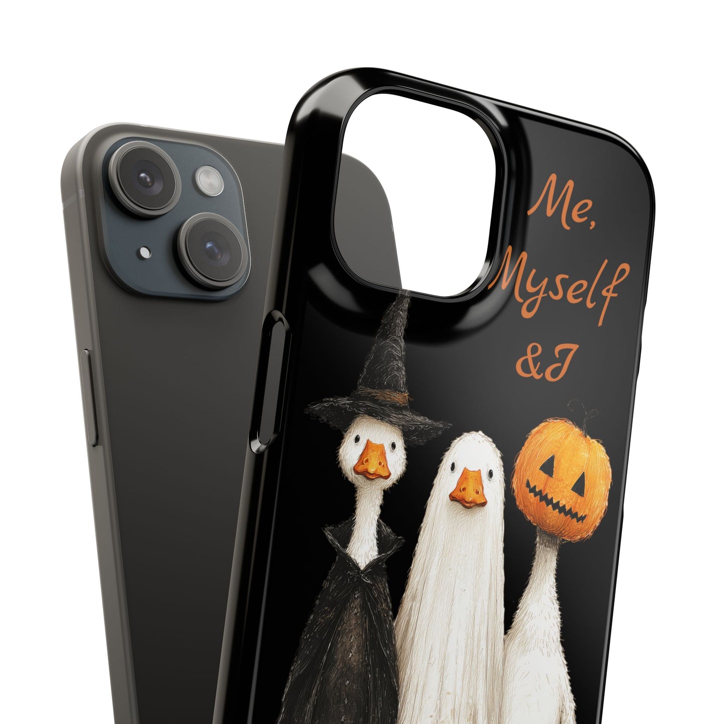 Halloween Goose Snap Case, Funny Goose Phone Case, Fall Accessories, Cute Halloween Gift, Me Myself & I Design
