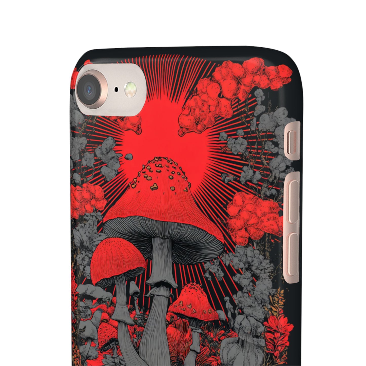 Fantasy Mushroom Snap Case Custom Phone Cover for iPhone and Samsung Mate and Glossy Avvialable