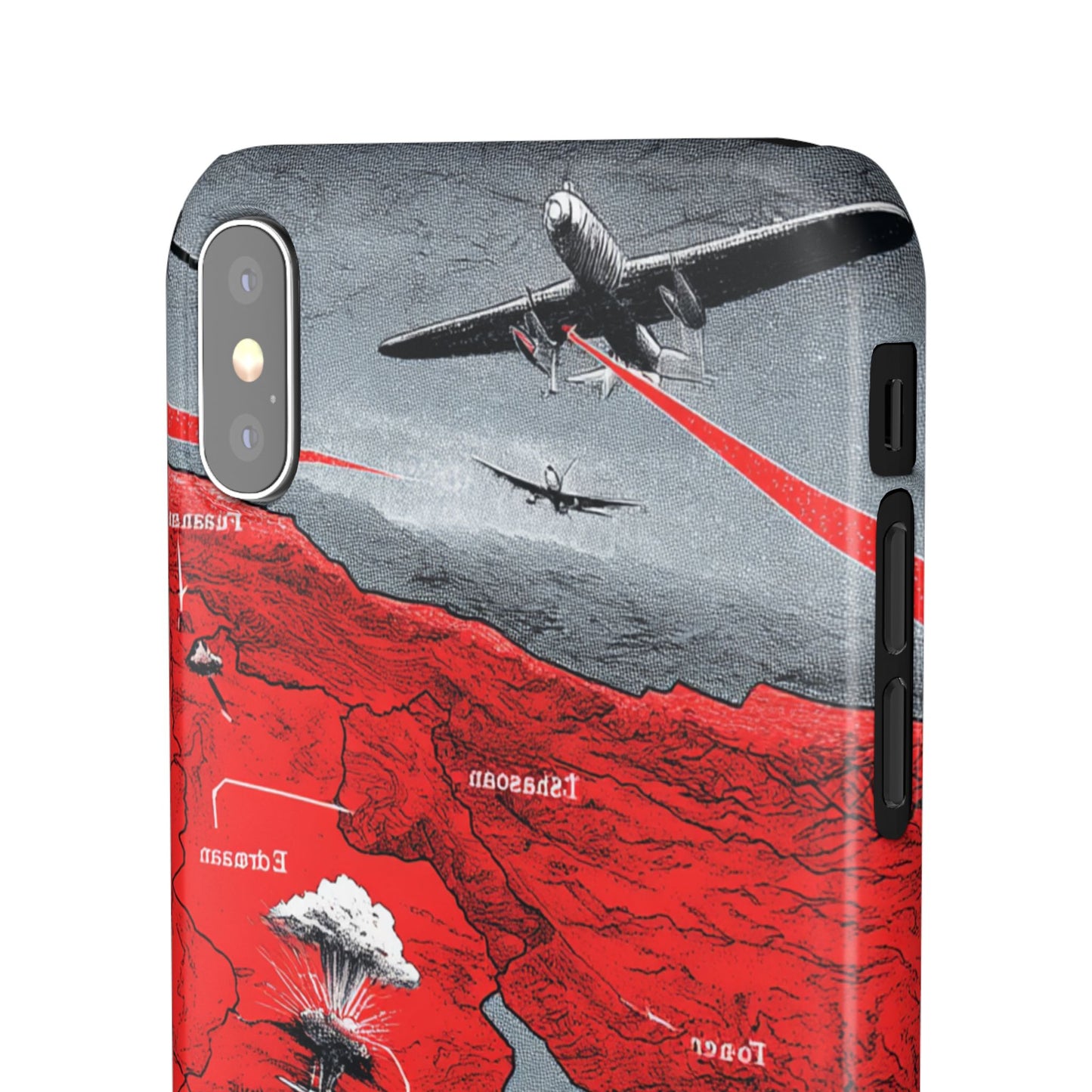 Bold Graphic Snap Case with Dramatic Design, Unique Phone Cover, Artistic Protection for iPhone, Trendy Gadget Gift, Edgy Tech Accessory