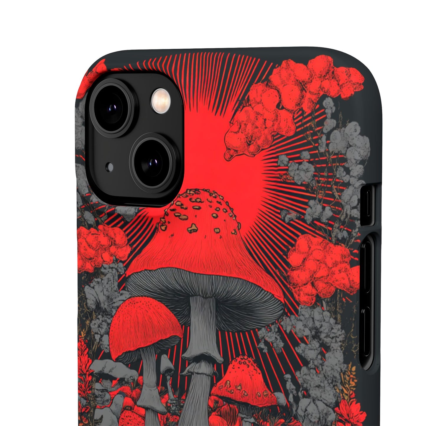 Fantasy Mushroom Snap Case Custom Phone Cover for iPhone and Samsung Mate and Glossy Avvialable