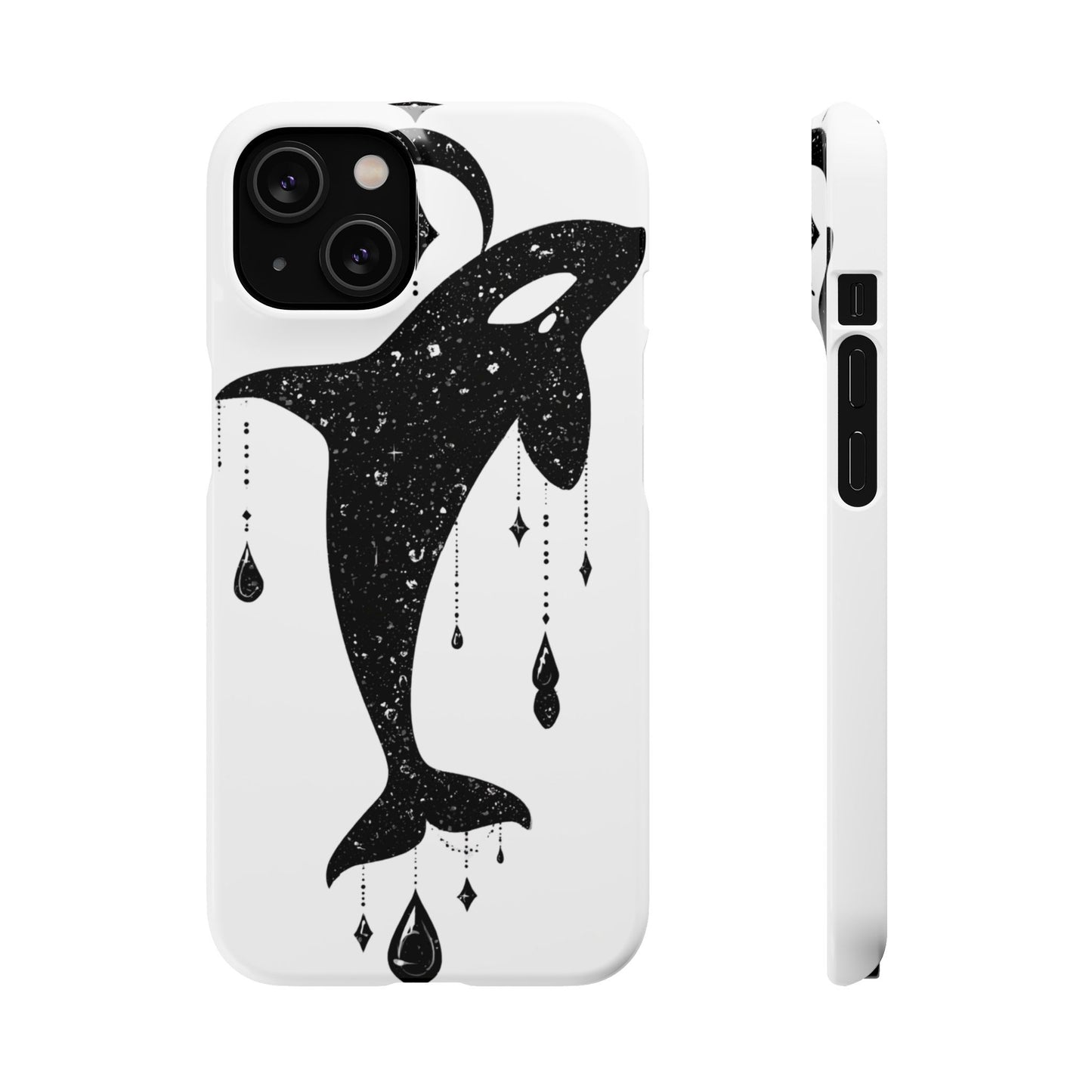 Celestial Orca Snap Case | Phone Cover, Whale Lover Gift, Cosmic Decor, Unique Art, Ocean Vibe