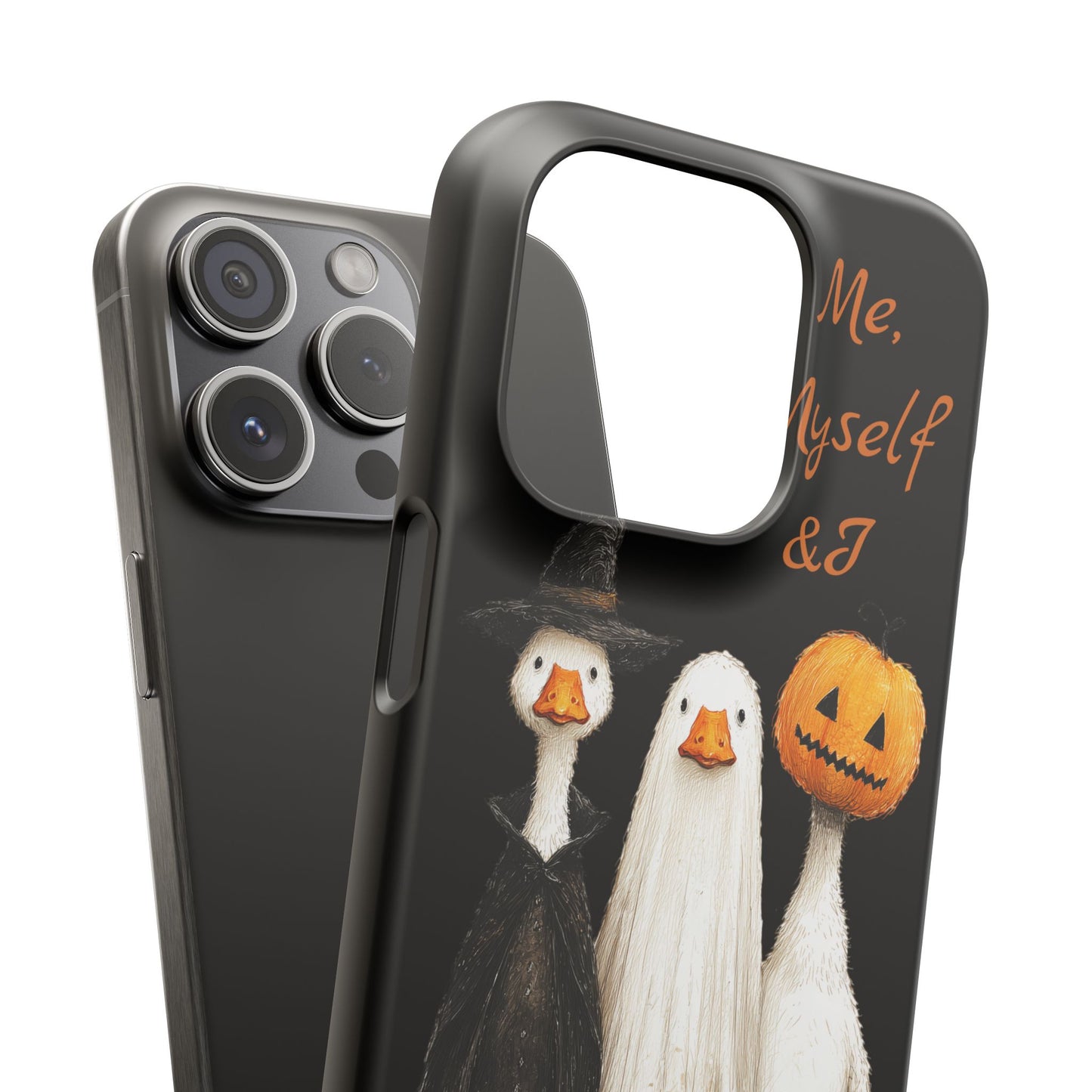 Halloween Goose Snap Case, Funny Goose Phone Case, Fall Accessories, Cute Halloween Gift, Me Myself & I Design