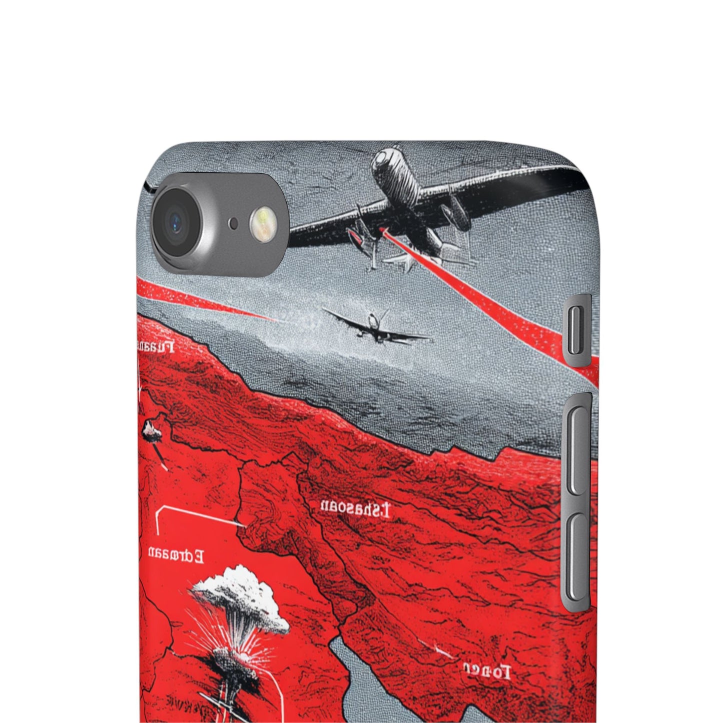 Bold Graphic Snap Case with Dramatic Design, Unique Phone Cover, Artistic Protection for iPhone, Trendy Gadget Gift, Edgy Tech Accessory
