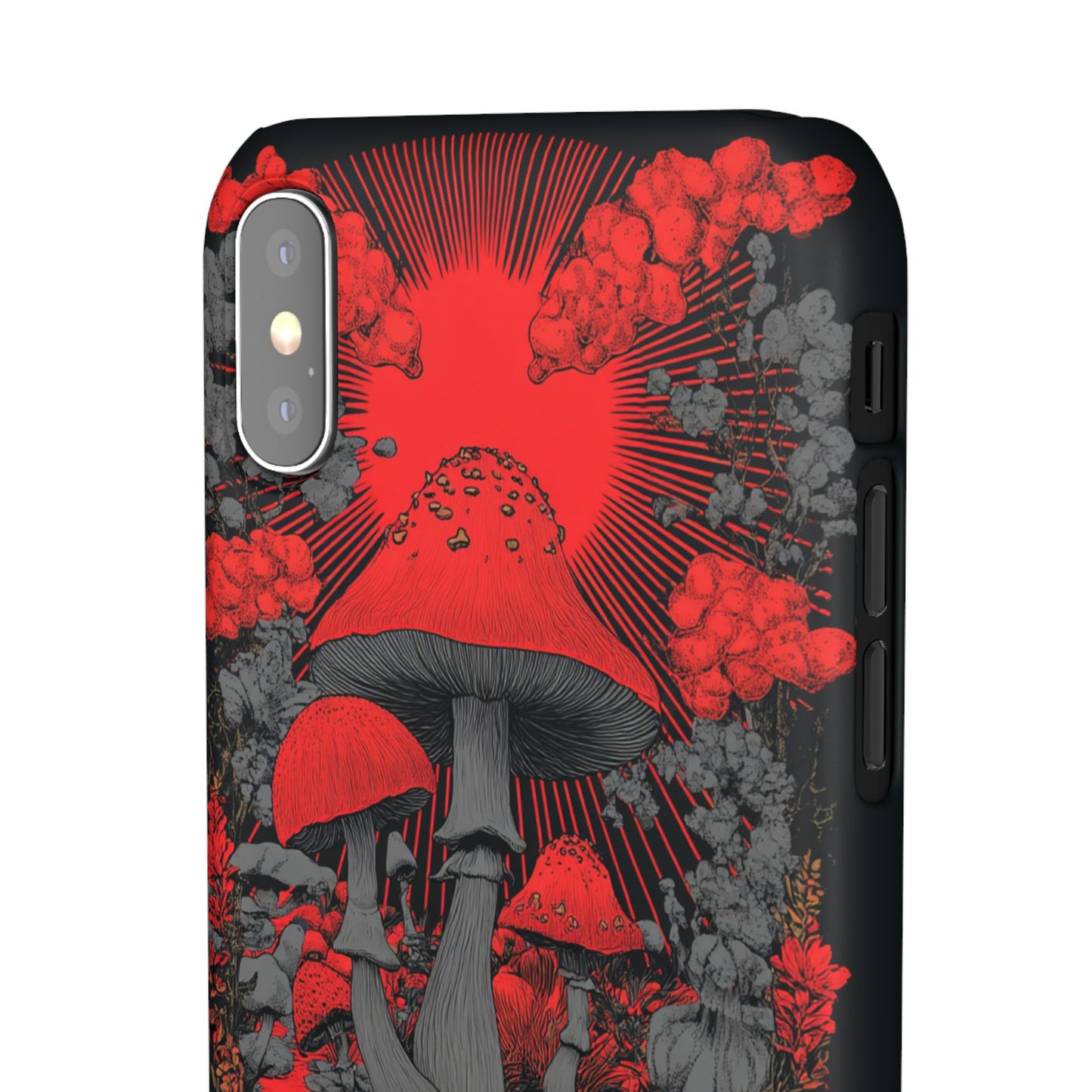 Fantasy Mushroom Snap Case Custom Phone Cover for iPhone and Samsung Mate and Glossy Avvialable